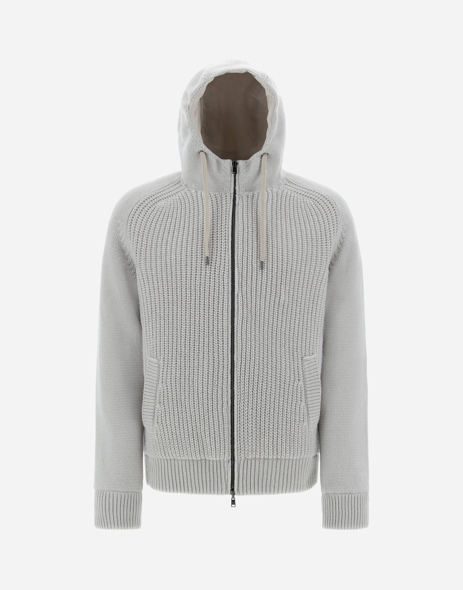 RESORT CARDIGAN IN STOCKING-STITCHED CARDED WOOL