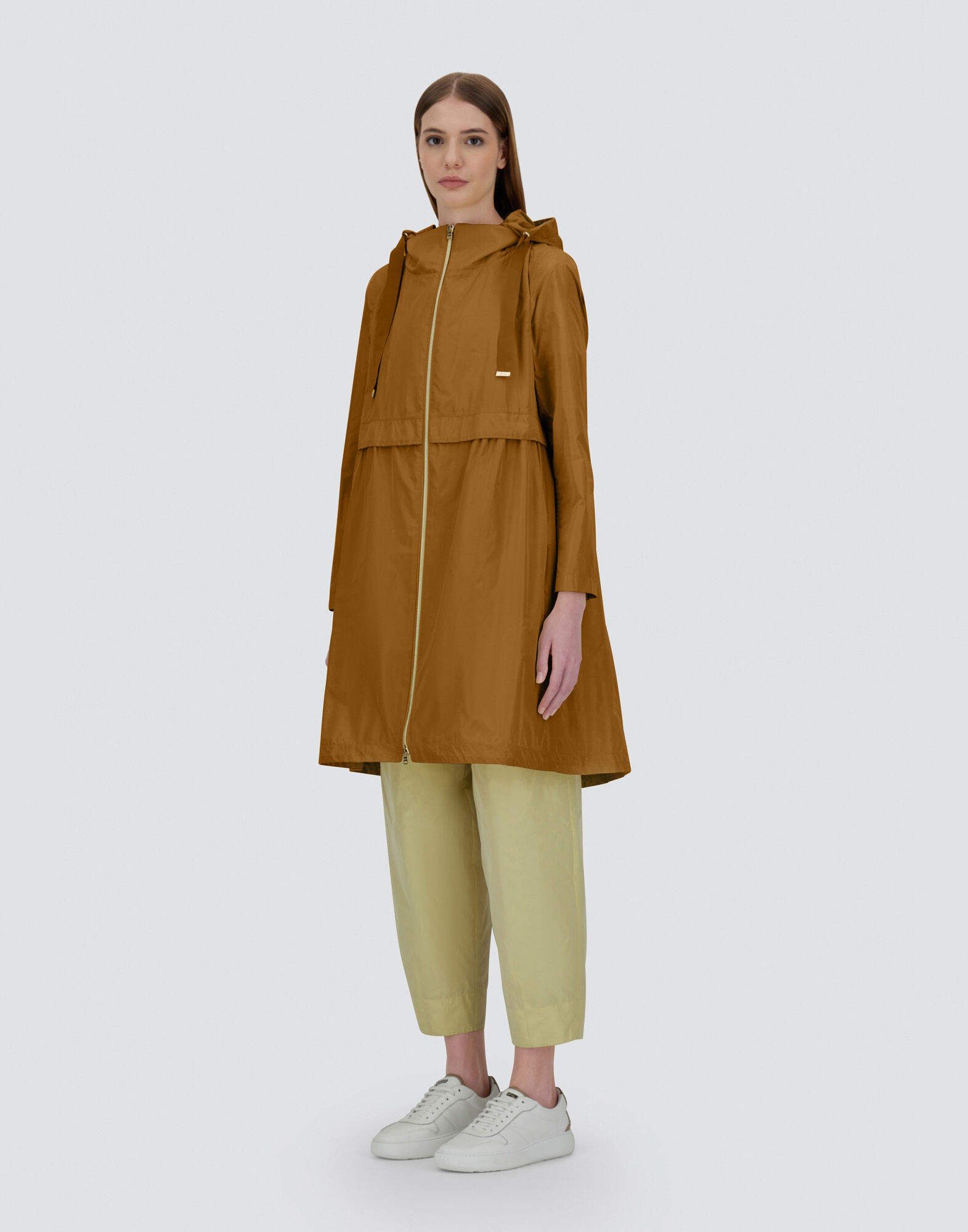 NEW TECHNO TAFFETA LONG PARKA