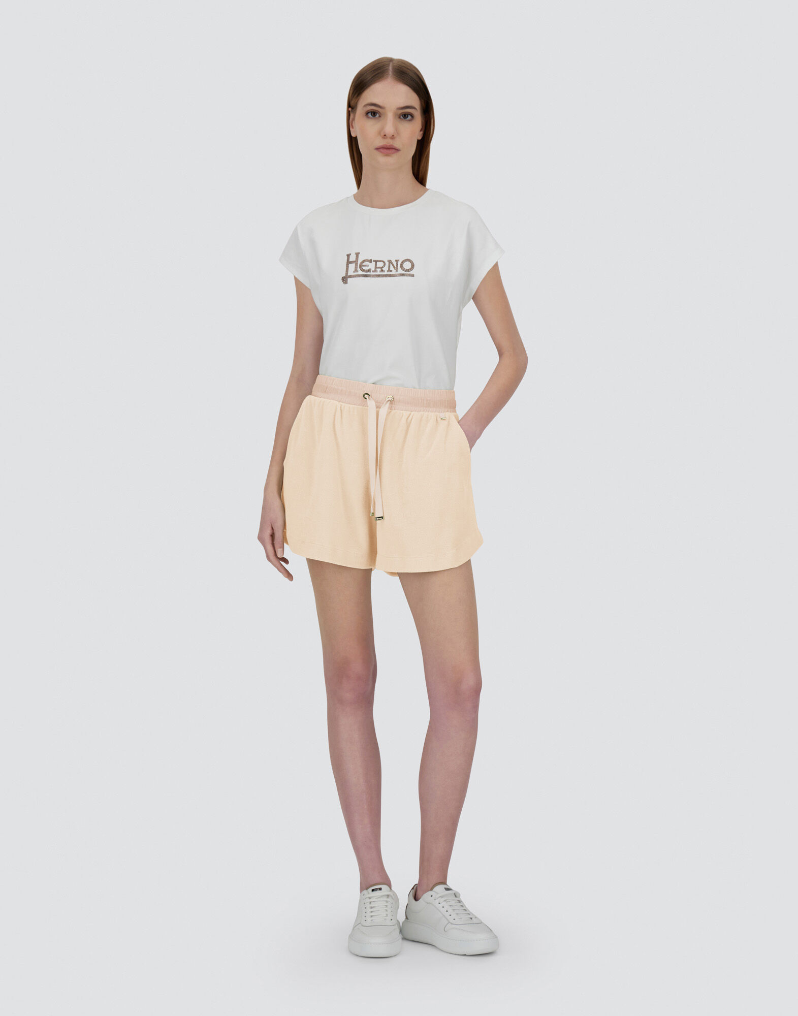 SPONGE EFFECT SWEATER SHORTS