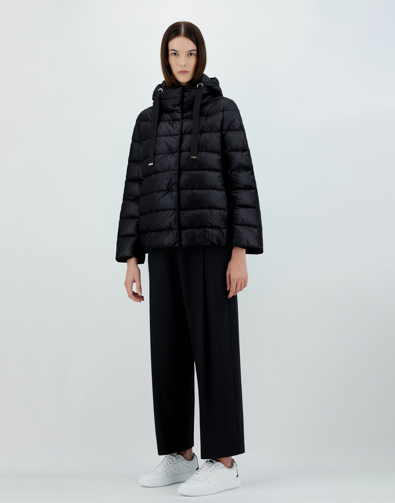 NYLON ULTRALIGHT AND SILK CASHMERE CAPE
