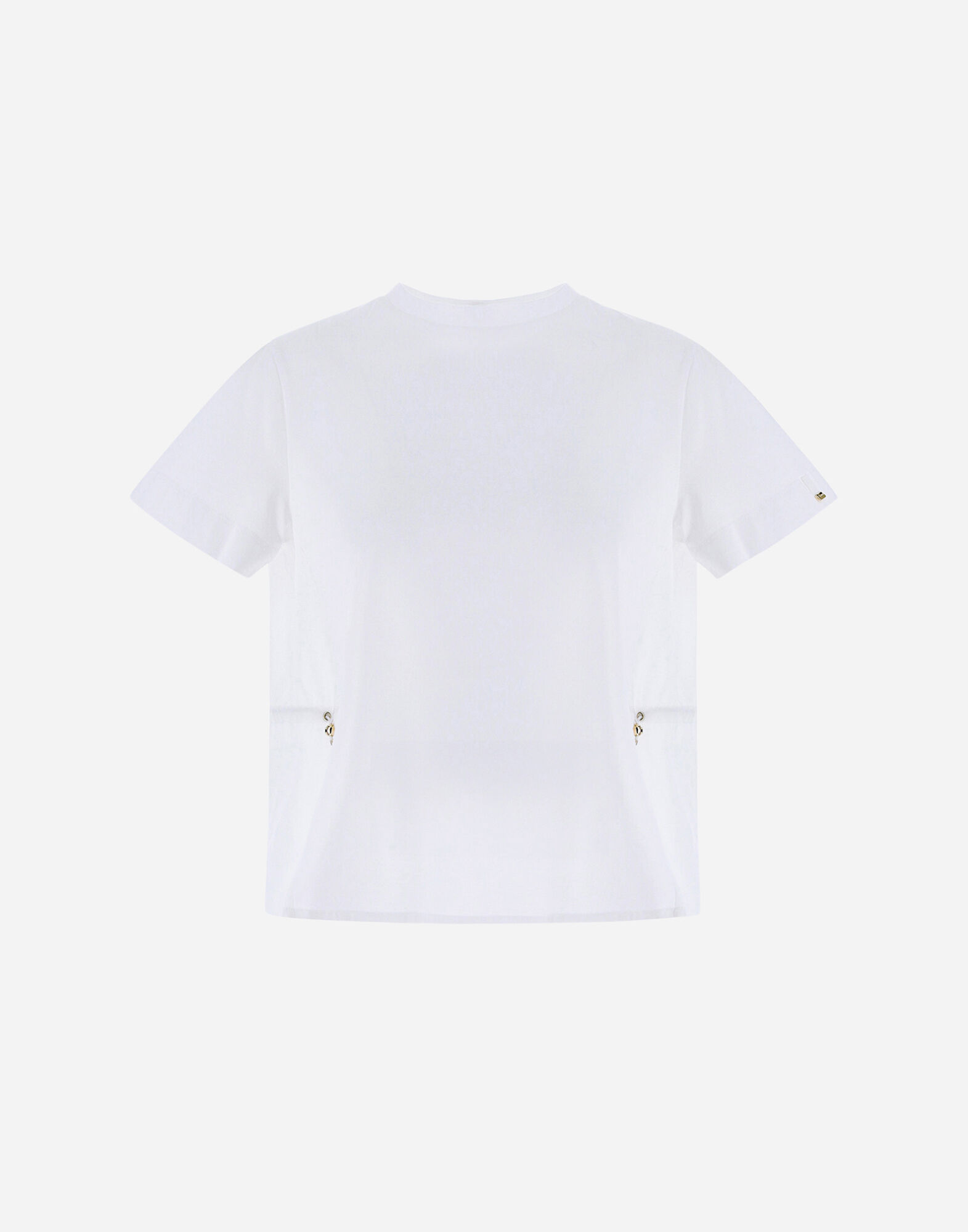 T-SHIRT IN CHIC COTTON JERSEY AND NEW TECHNO TAFFETA