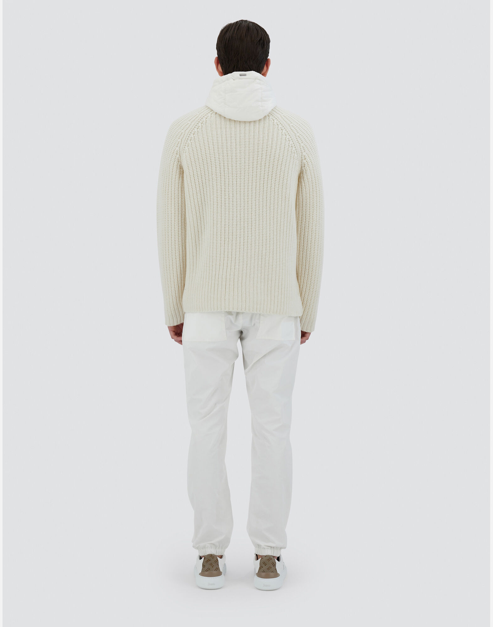 CARDIGAN IN COB STITCH WOOL