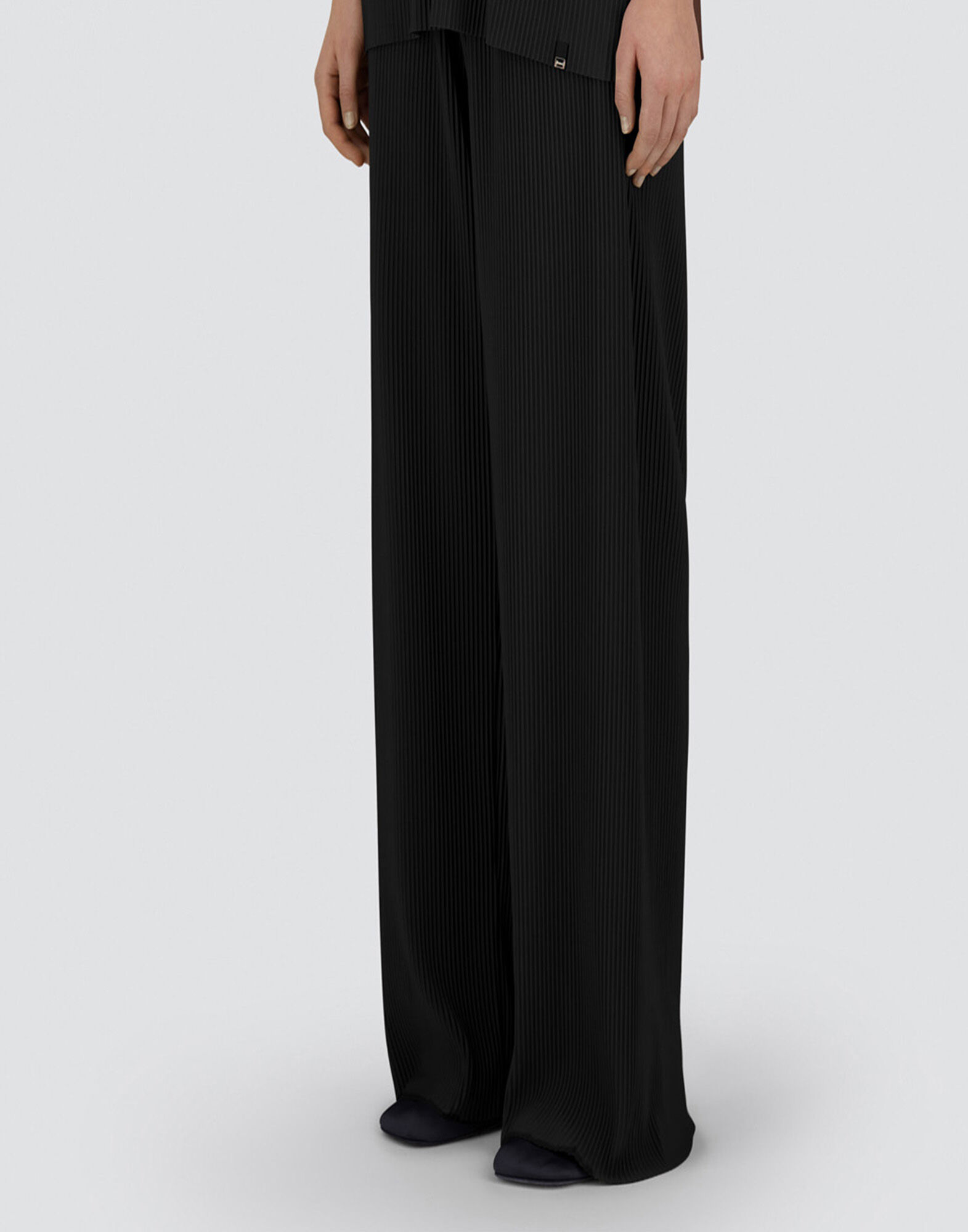 RESORT TROUSERS IN PLEATED JERSEY