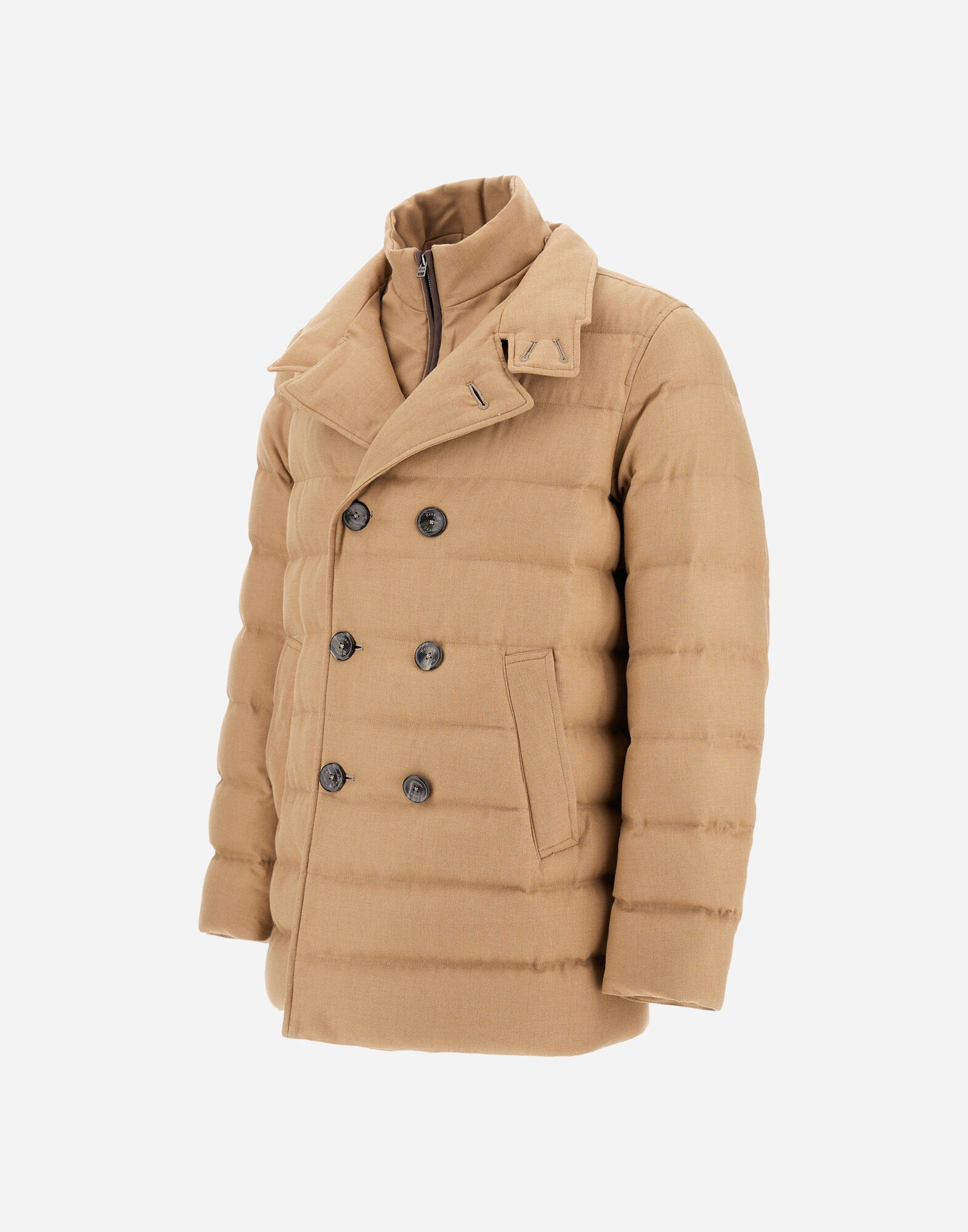 PEA COAT IN NORFOLK WOOL BLEND