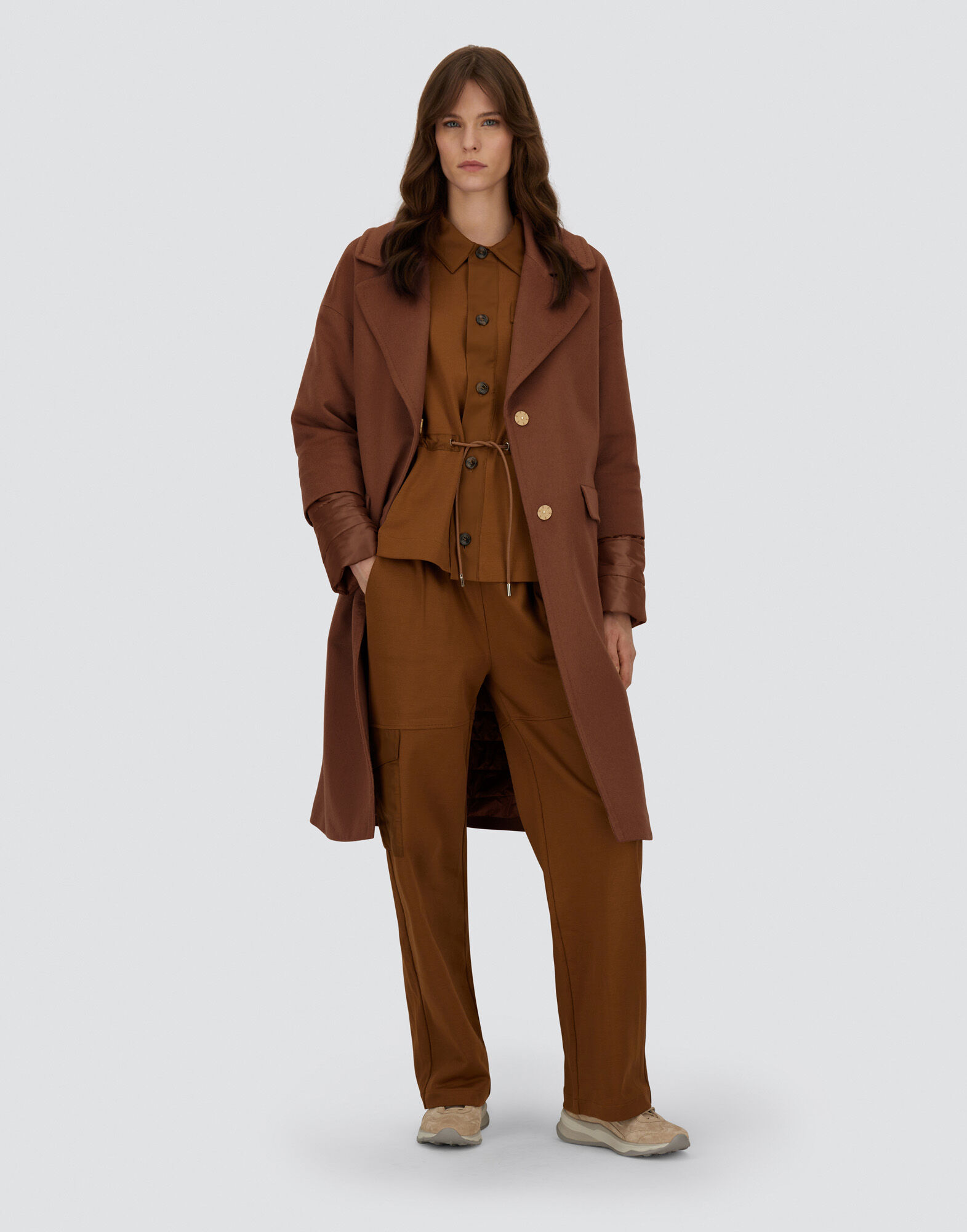 COAT IN PURE CASHMERE AND NYLON ULTRALIGHT