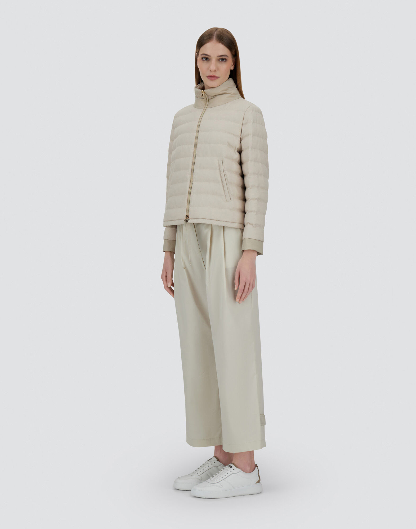 JACKET IN CASHMERE, SILK AND ECOAGE