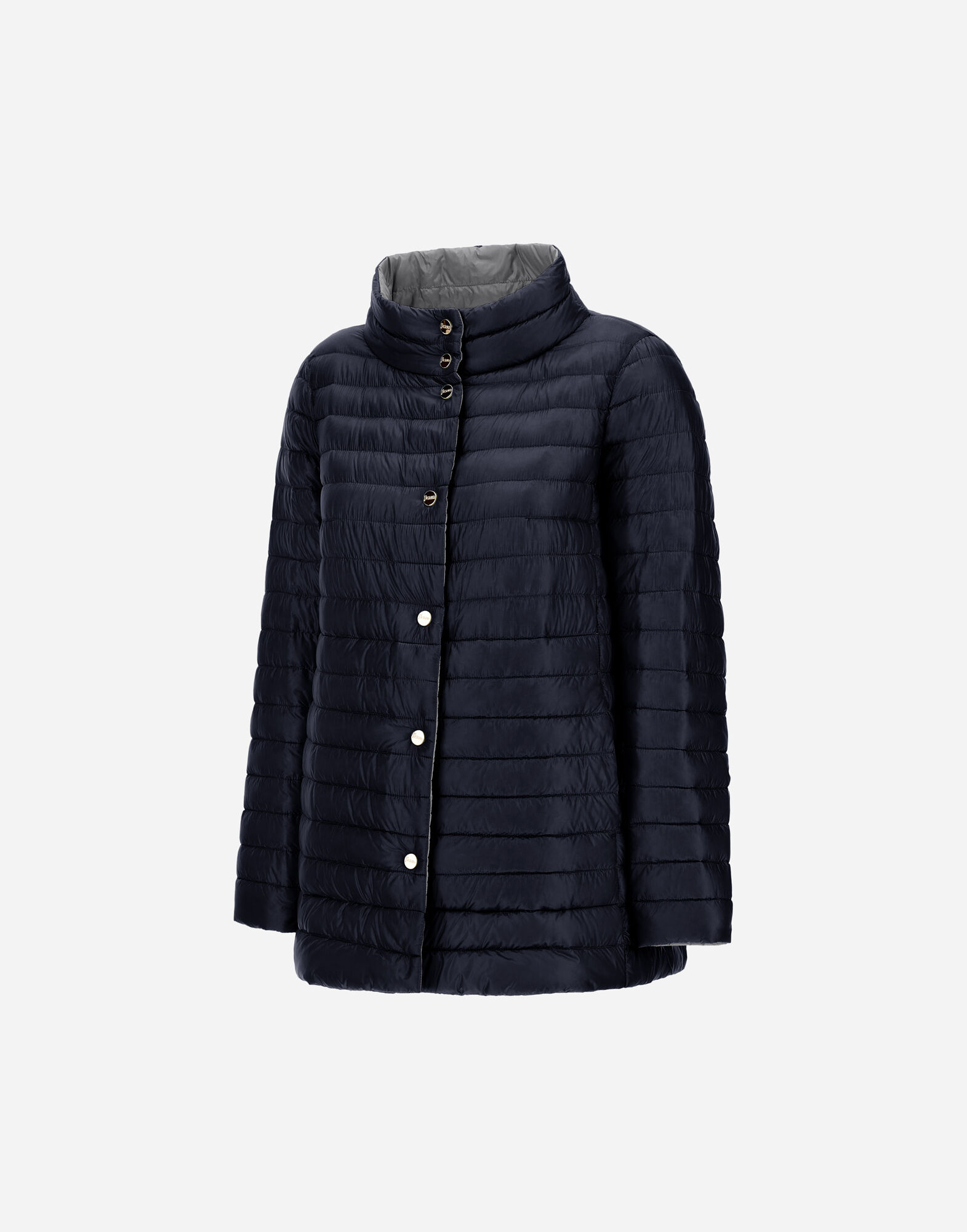 REVERSIBLE A-SHAPE JACKET IN NYLON ULTRALIGHT