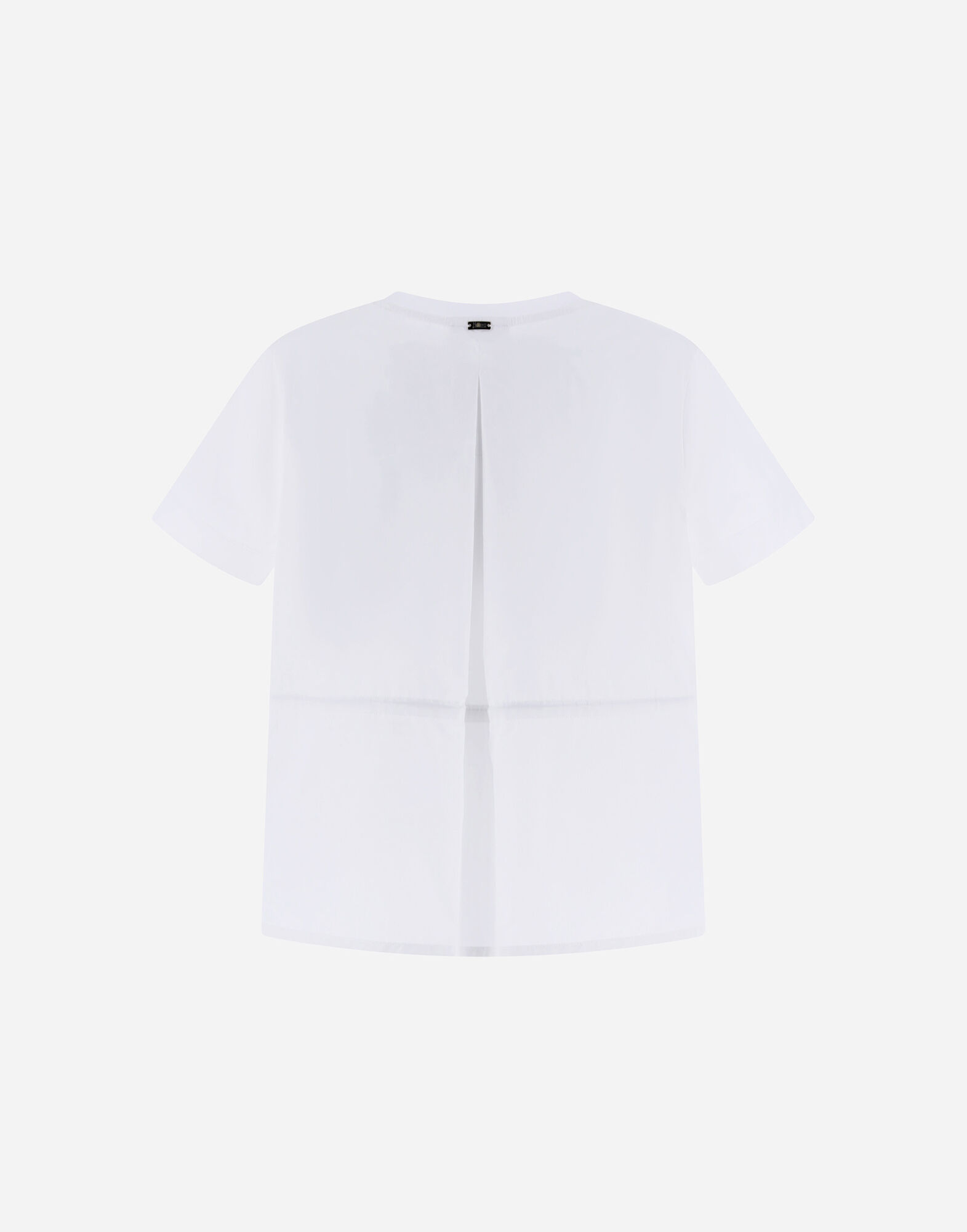 T-SHIRT IN CHIC COTTON JERSEY AND NEW TECHNO TAFFETA