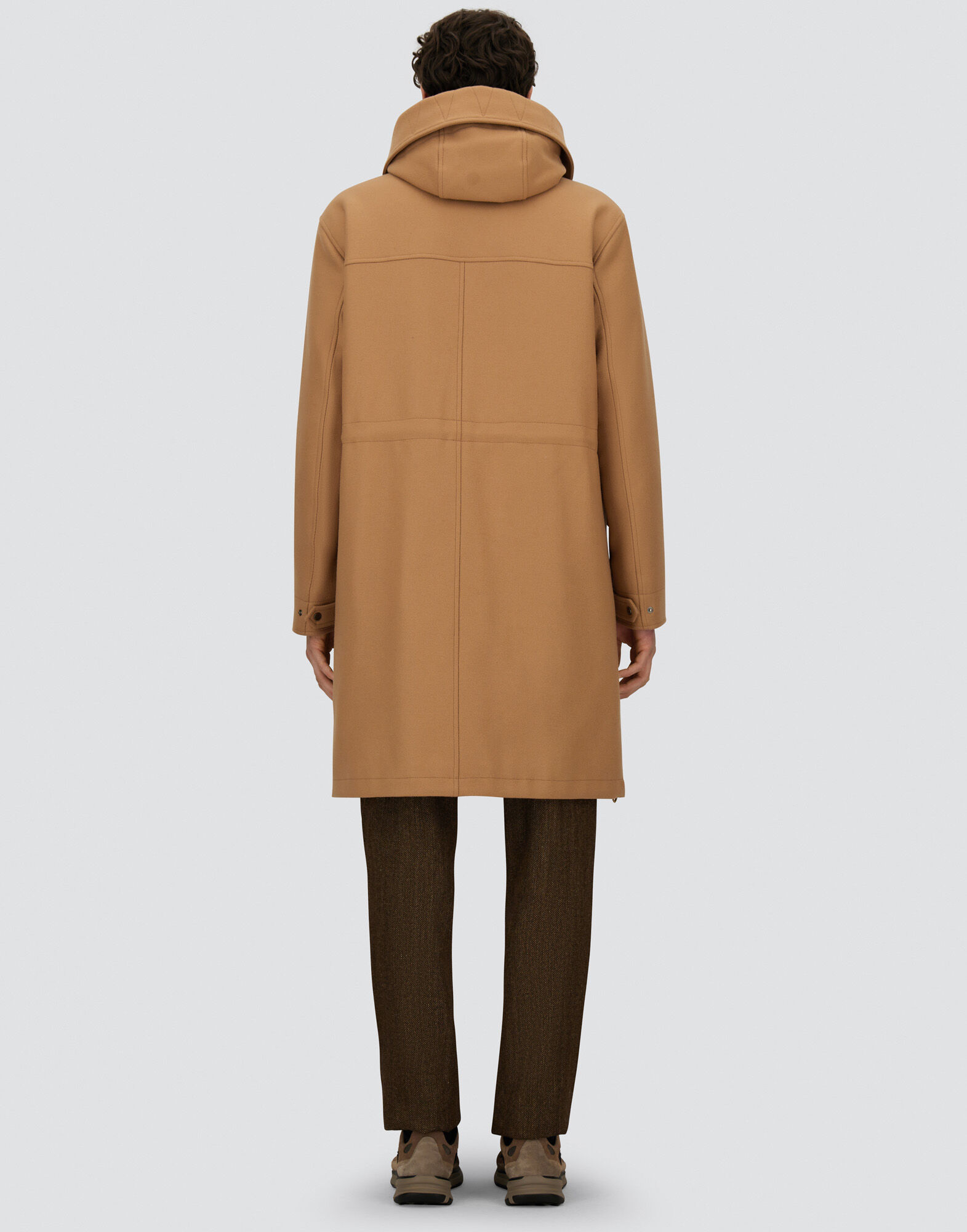 LONG PARKA IN EASY WOOL