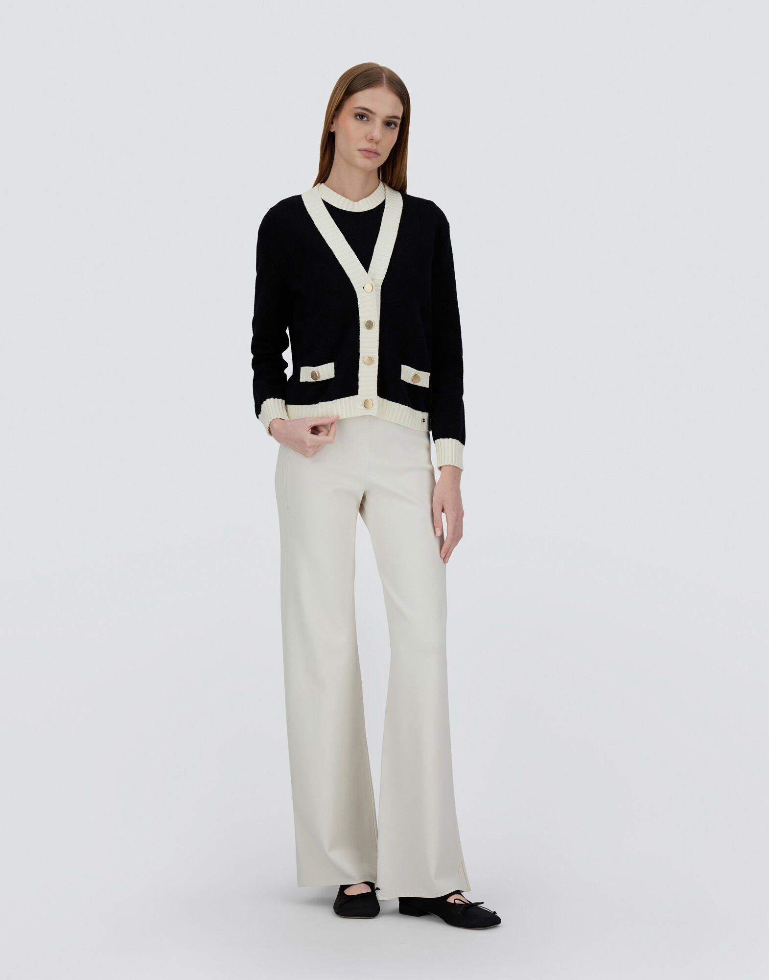 CARDIGAN IN BOUCL??KNIT