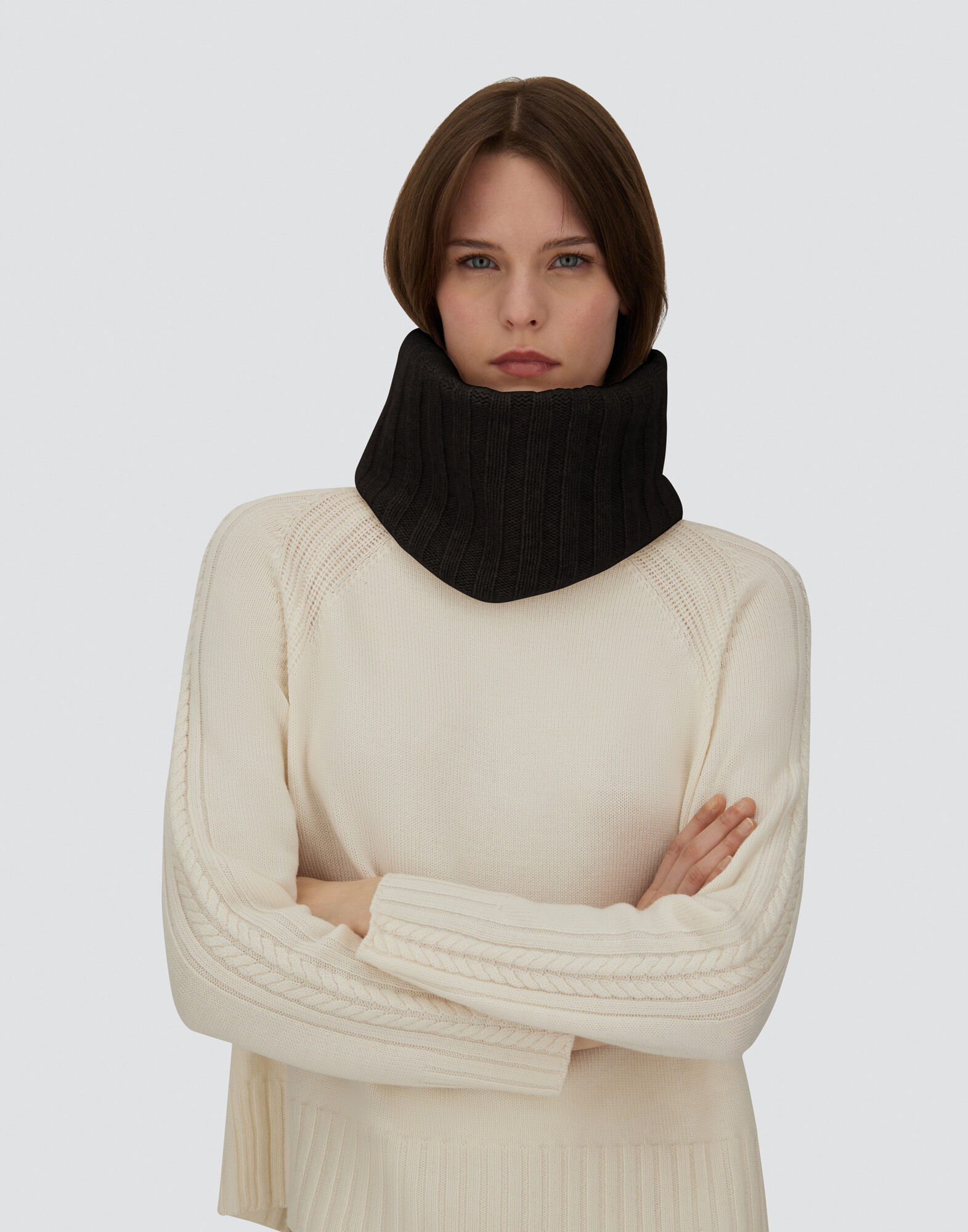 NECK WARMER IN PURE CASHMERE