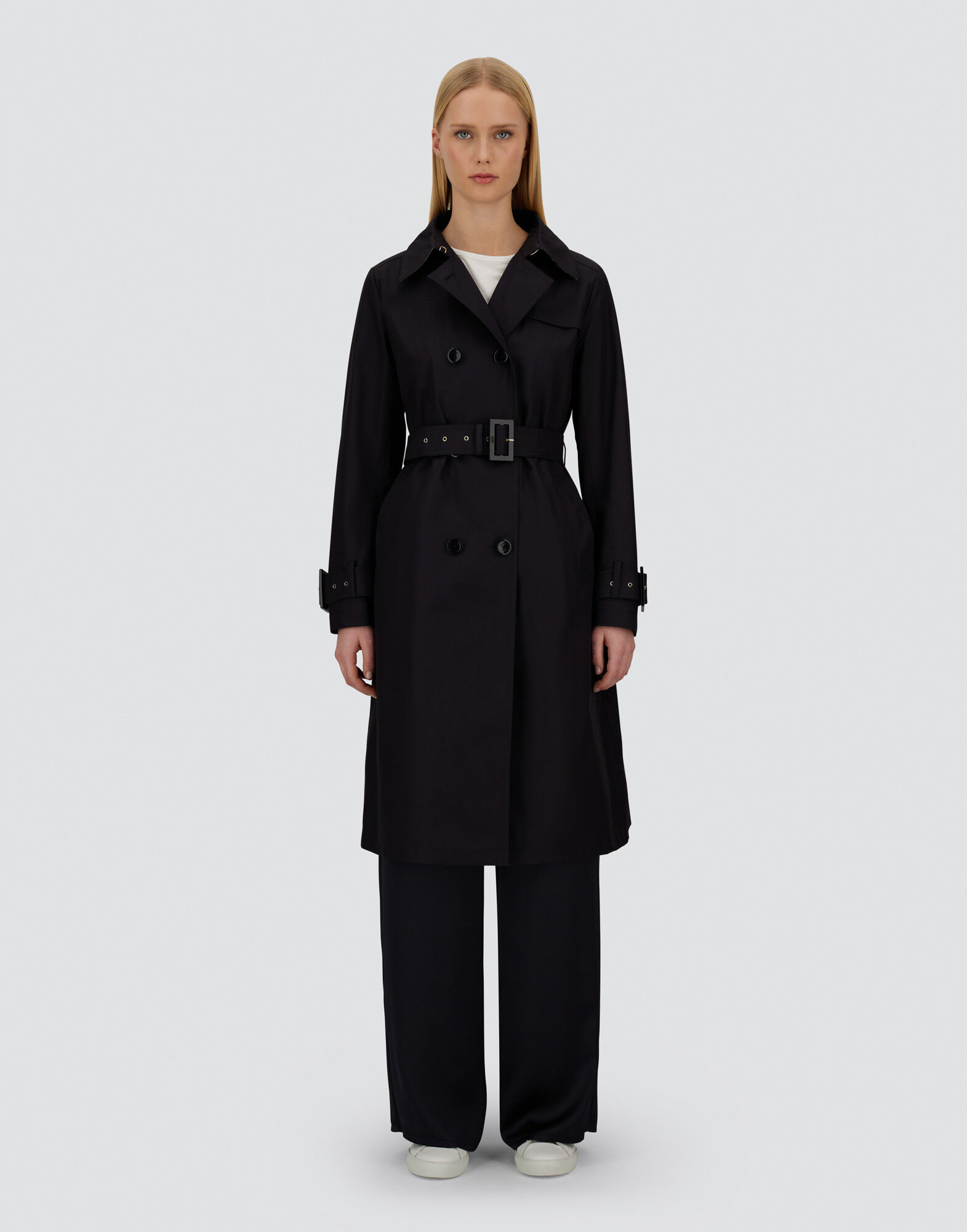 TRENCH COAT IN DELON AND MONOGRAM LUREX