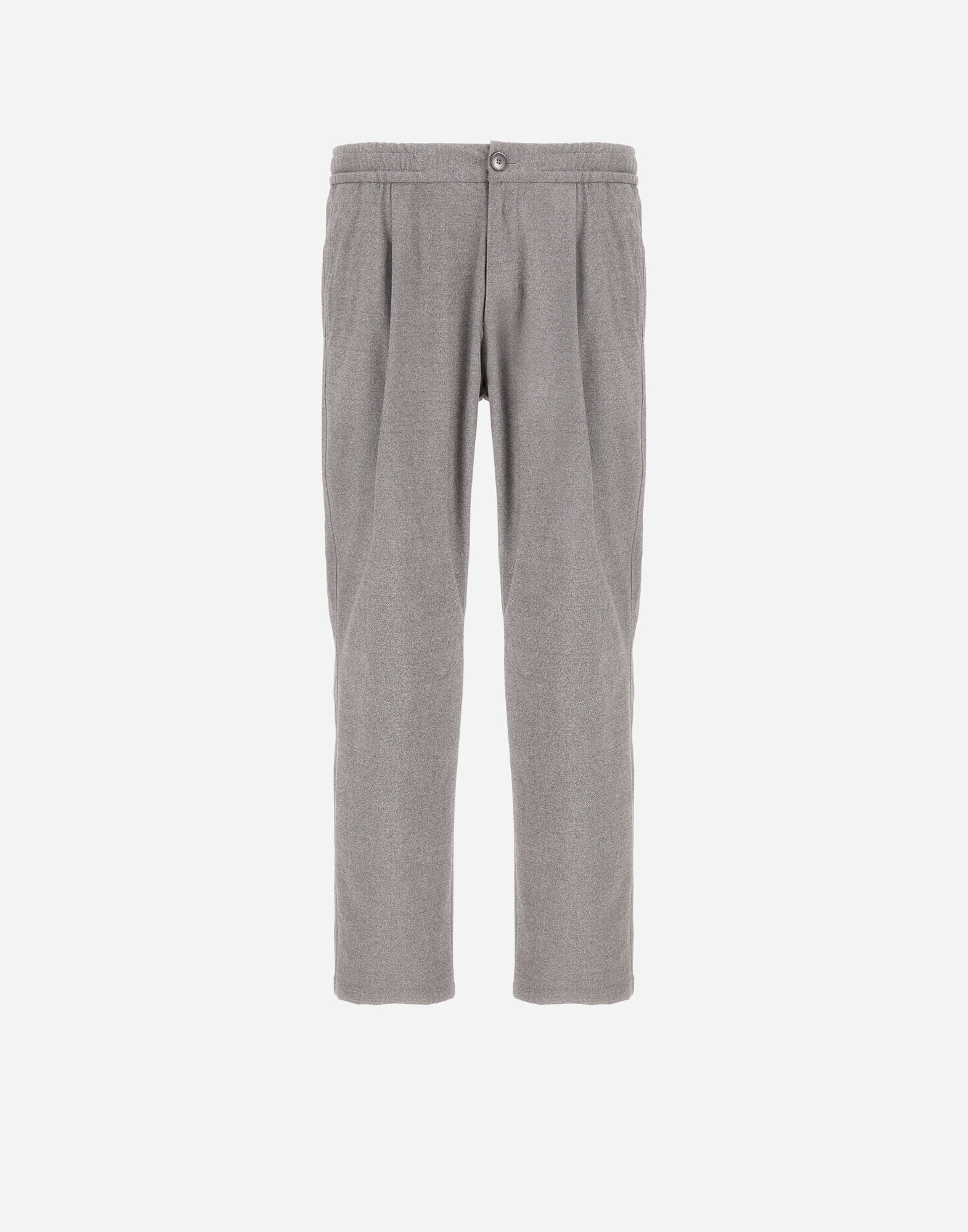 RESORT TROUSERS IN MELANGE SUEDE EFFECT