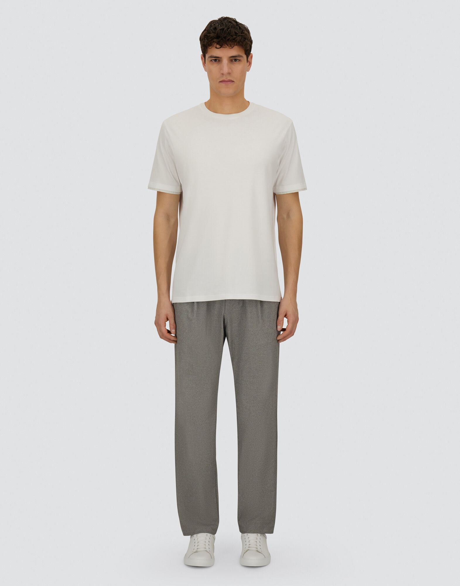RESORT T-SHIRT IN BASIC COTTON & LIGHT STRETCH NYLON
