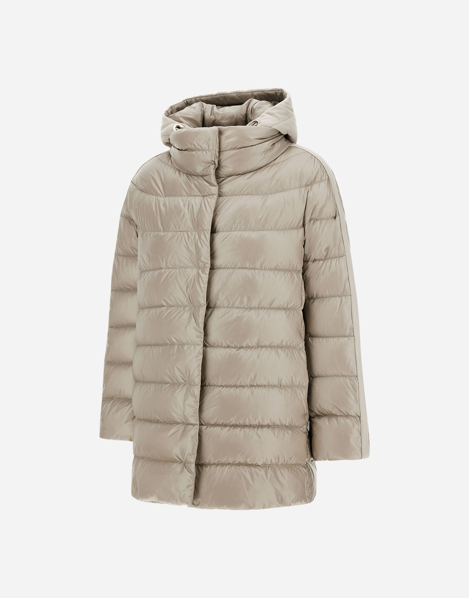 A-SHAPE JACKET IN NYLON ULTRALIGHT, CASHMERE AND SILK