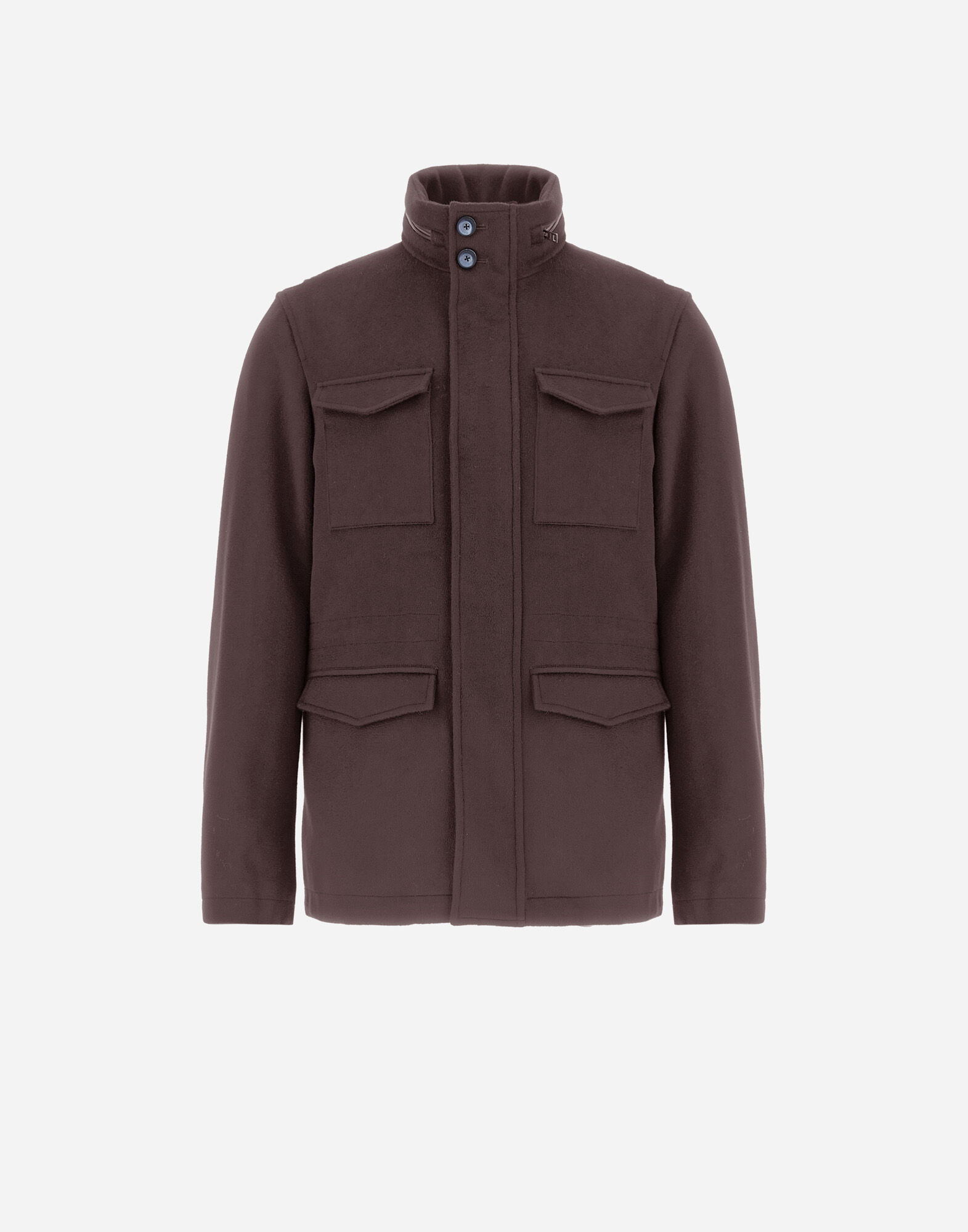 FIELD JACKET IN WOOL, CASHMERE AND ECOAGE