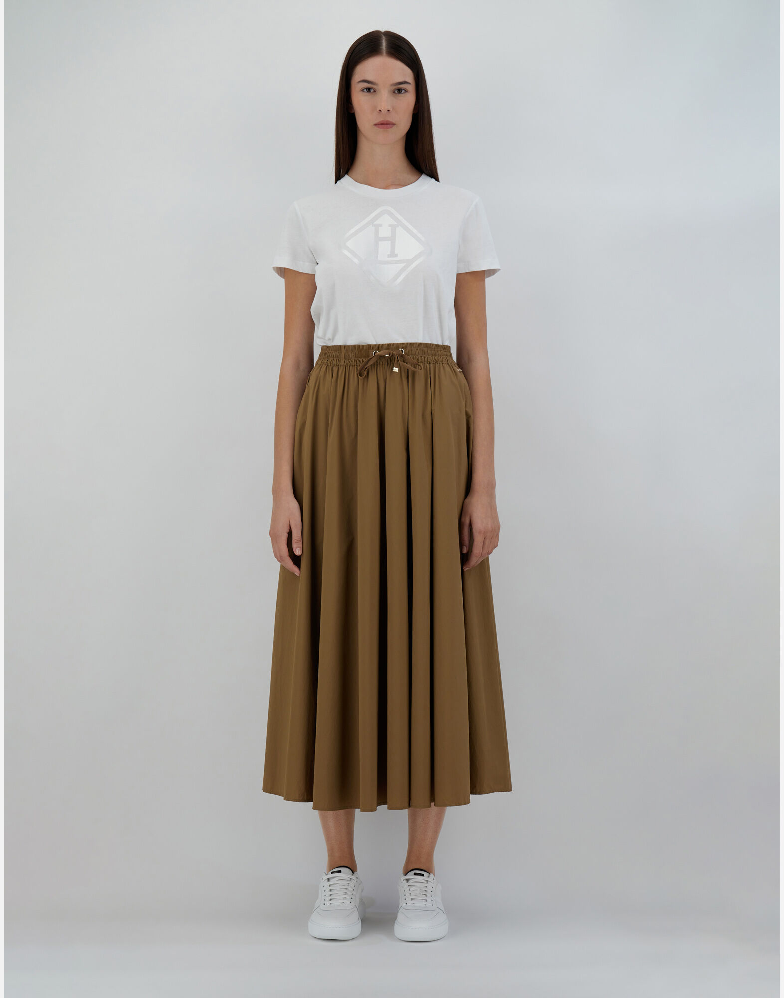 SKIRT IN LIGHT NYLON STRETCH