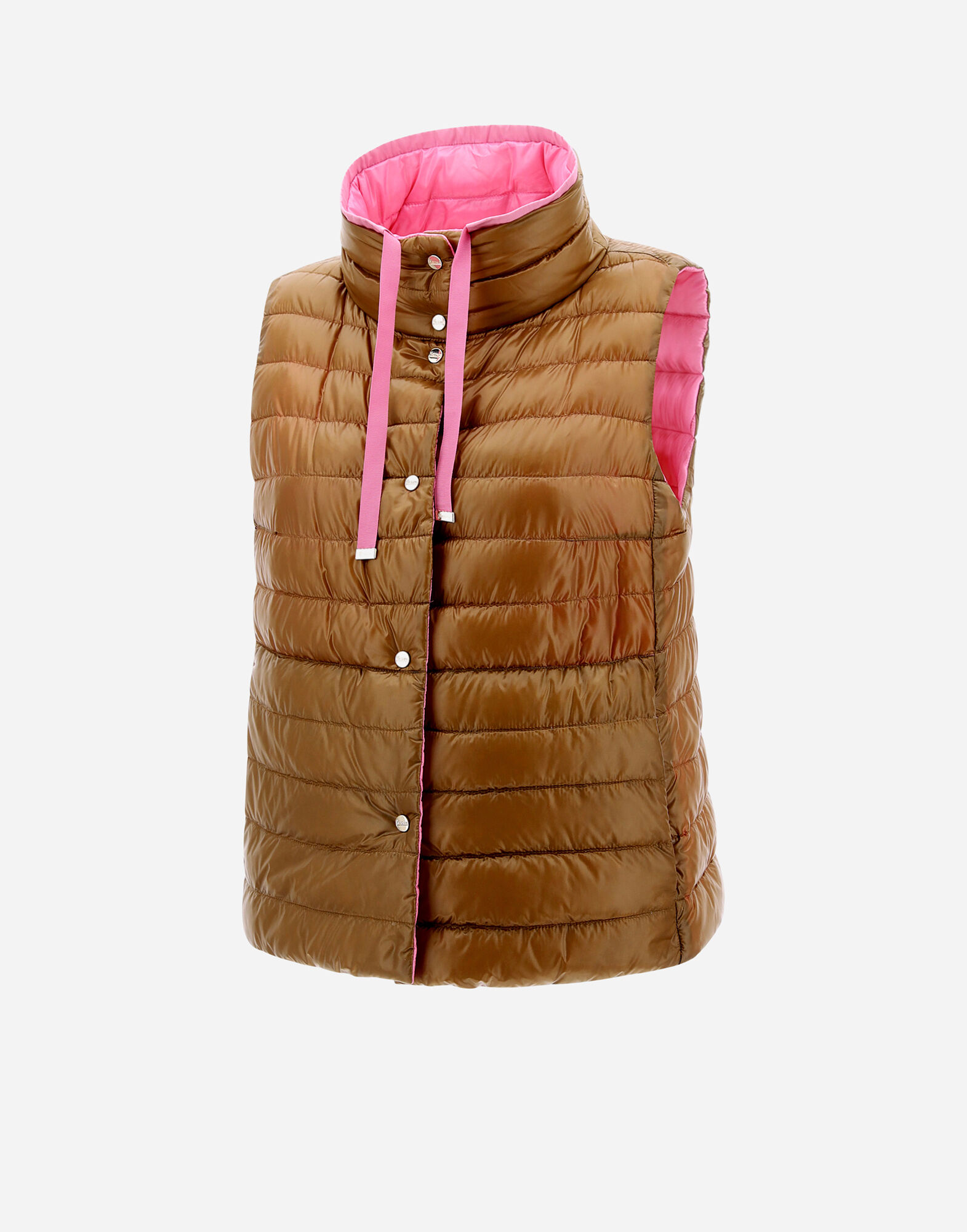 REVERSIBLE SLEEVELESS JACKET IN NYLON ULTRALIGHT