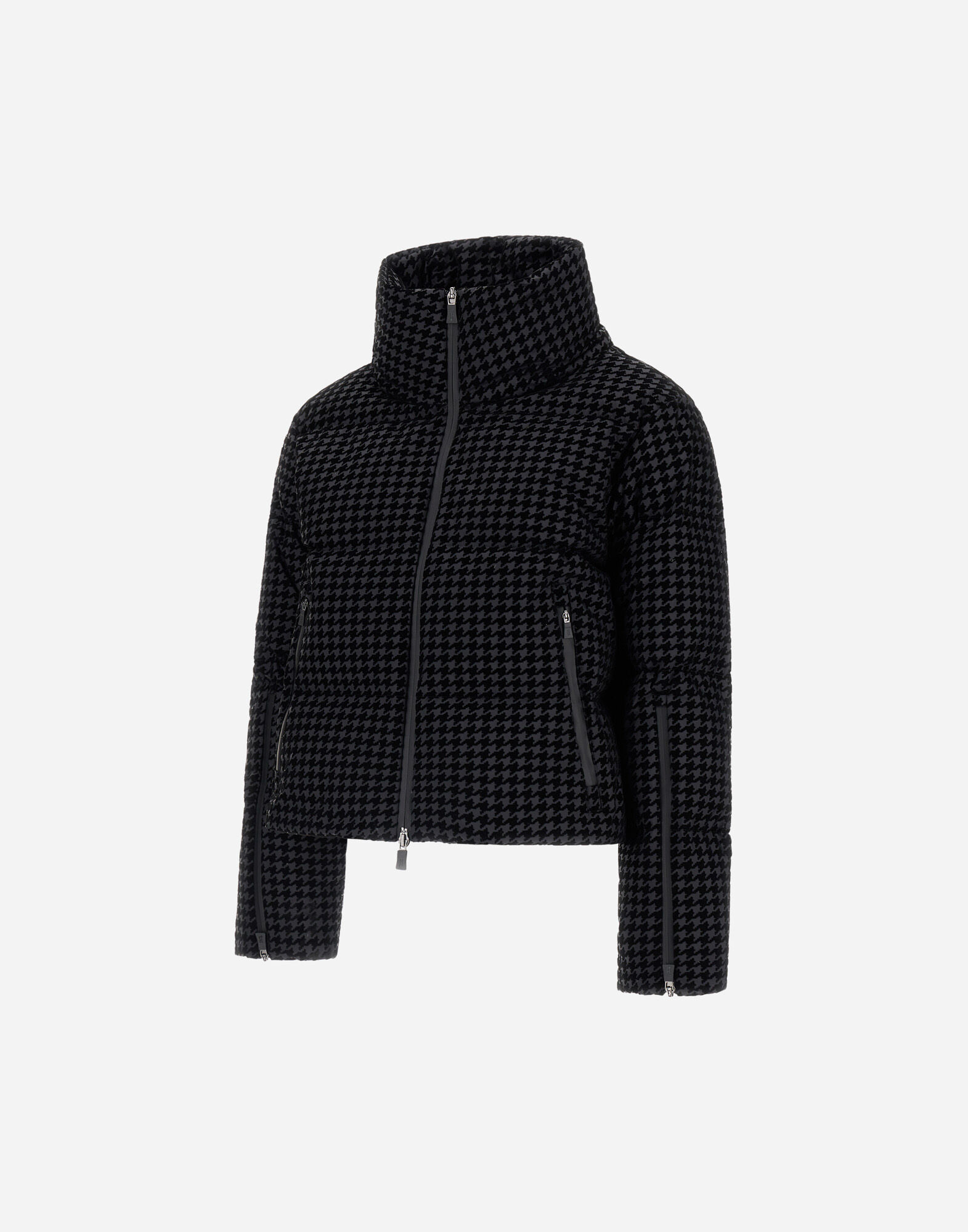 CAPE IN TECH HOUNDSTOOTH AND 2-LAYER WINDSTOPPER