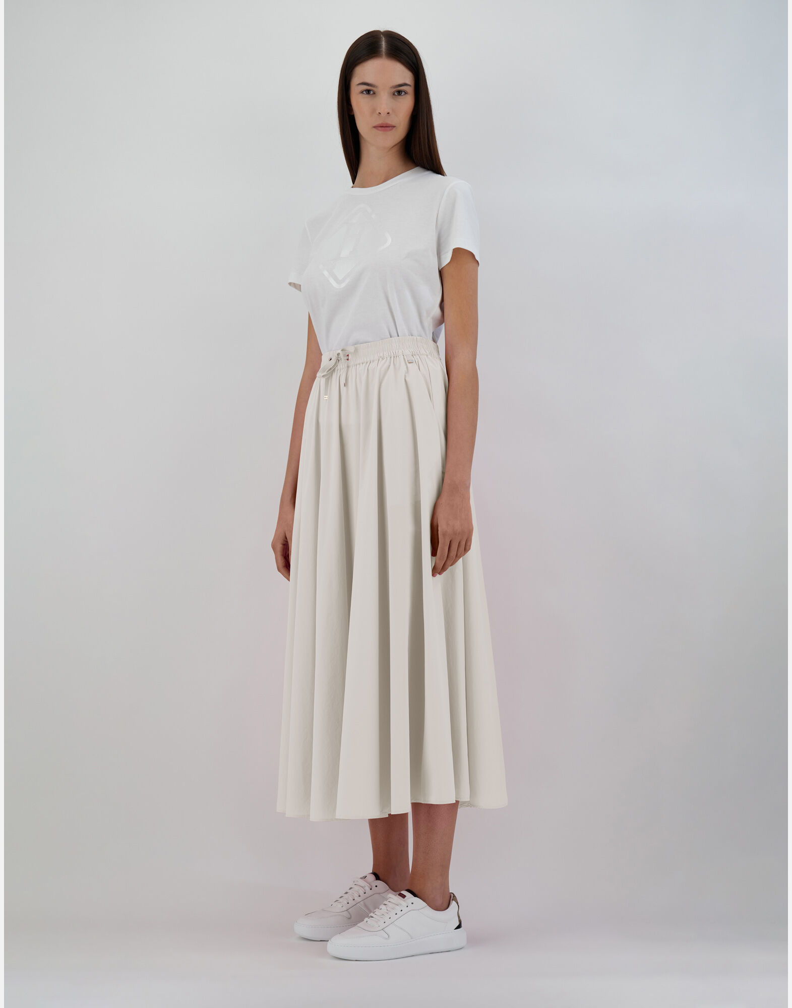 SKIRT IN LIGHT NYLON STRETCH