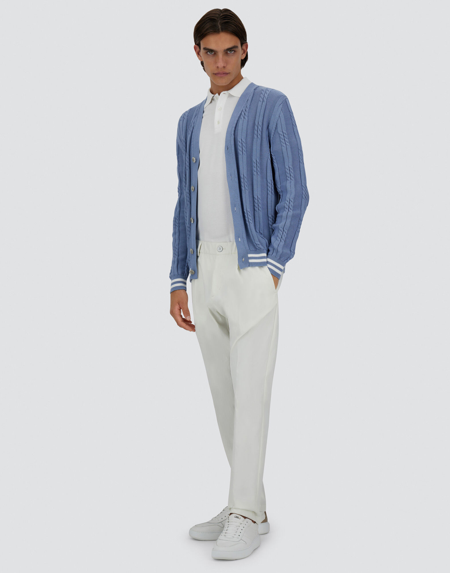 ETERNAL COTTON CABLE CARDIGAN