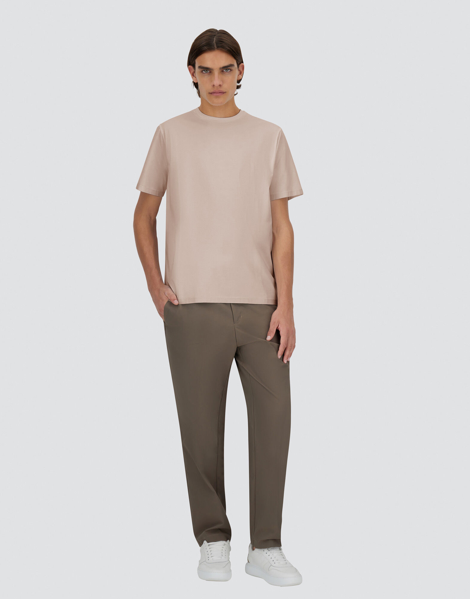 SUPERFINE?COTTON STRETCH T-SHIRT