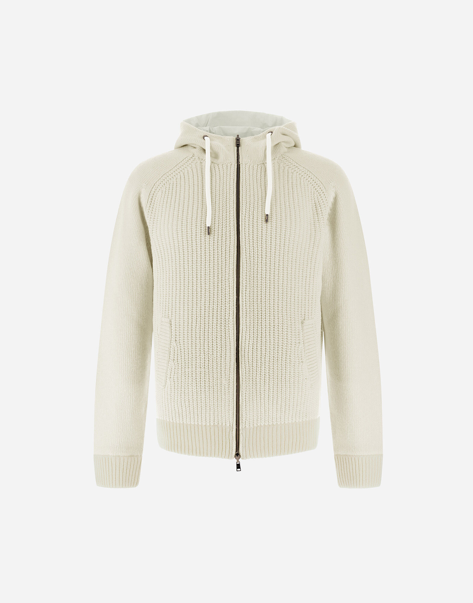 RESORT CARDIGAN IN STOCKING-STITCHED CARDED WOOL