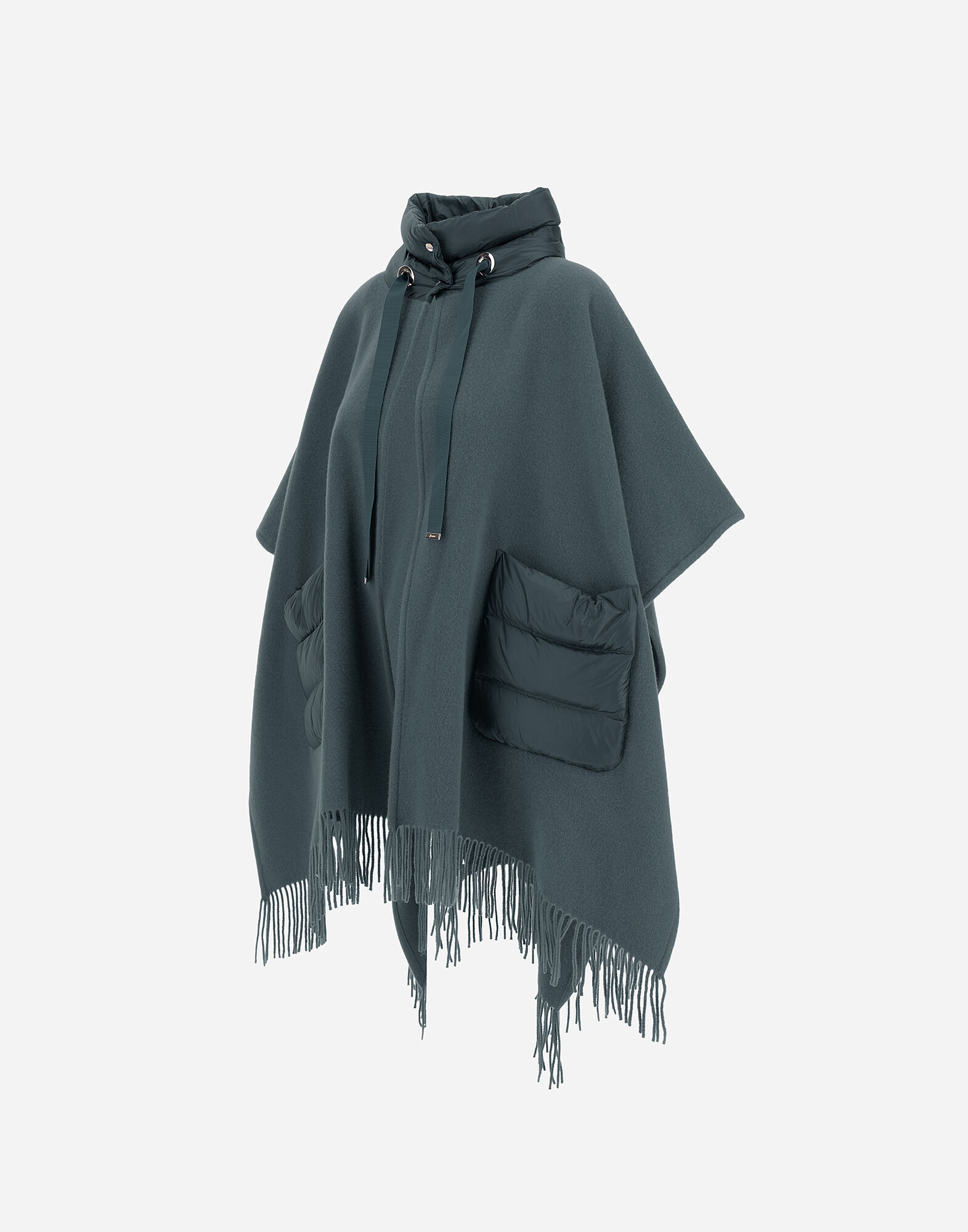 RESORT PONCHO IN WARMY & NYLON ULTRALIGHT