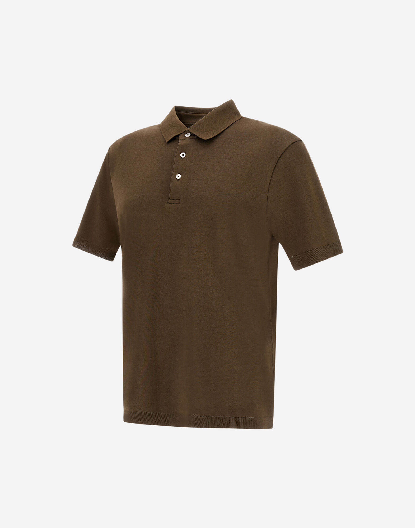 JERSEY KNIT EFFECT POLO SHIRT