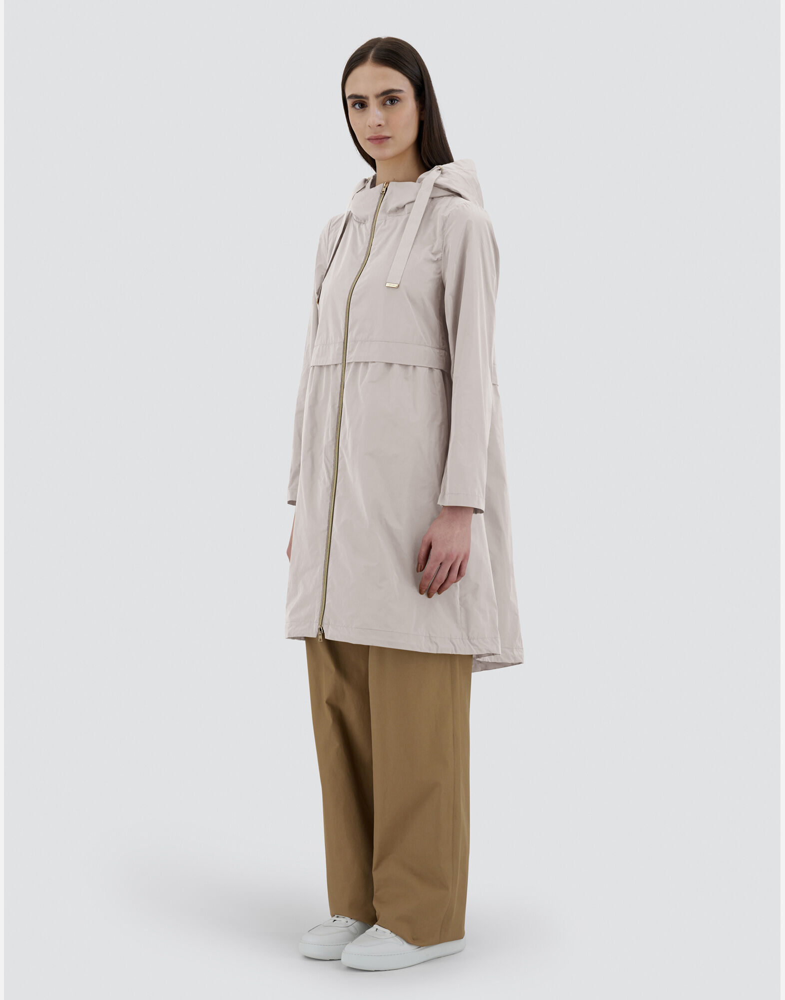 LONG NEW TECHNO TAFFETA' PARKA