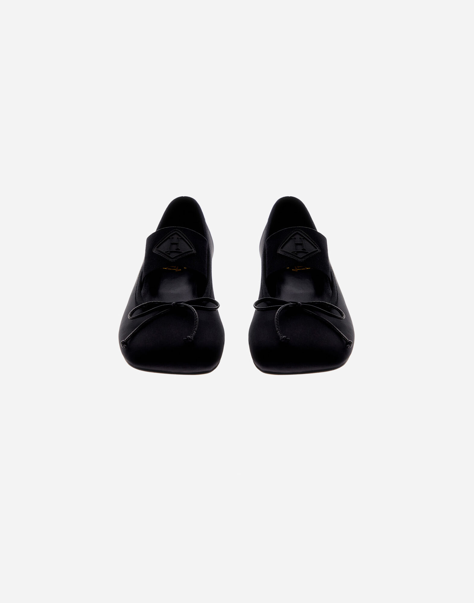 SATIN BALLET FLATS