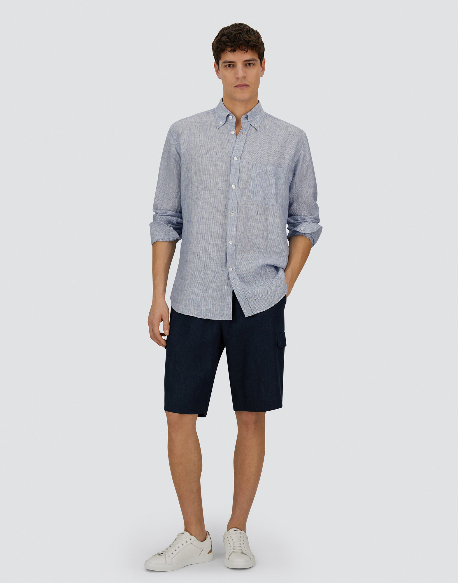 RESORT SHIRT IN SOFT ALOE LINEN