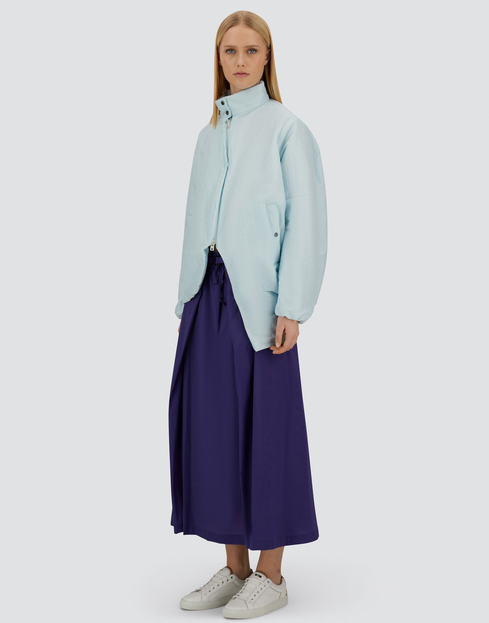 GLOBE SKIRT IN ECO COTTON FEEL
