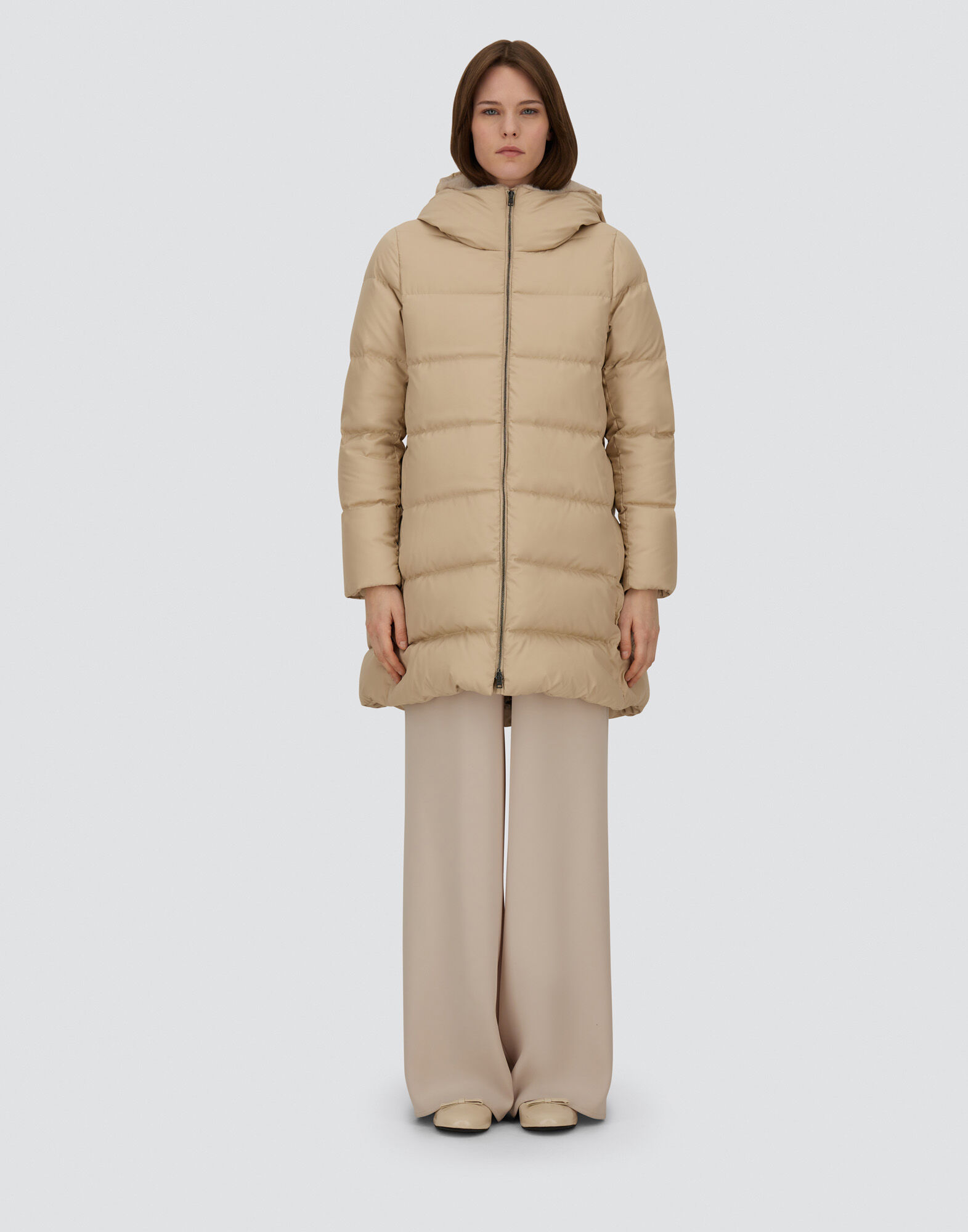 A-SHAPE JACKET IN ARENDELLE AND NEW LADY FAUX FUR