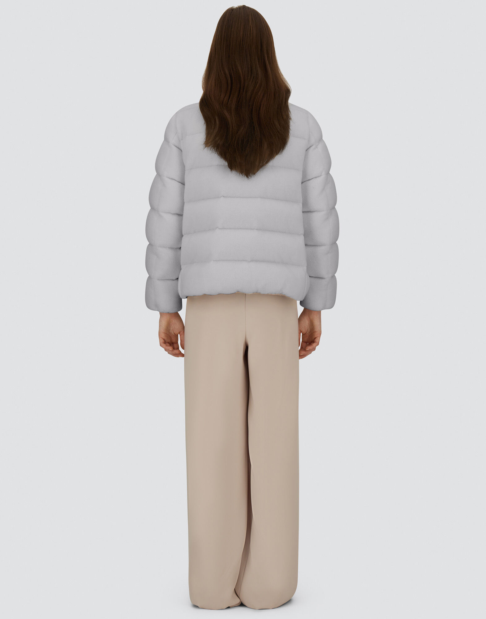 JACKET IN SHINY KNIT EFFECT