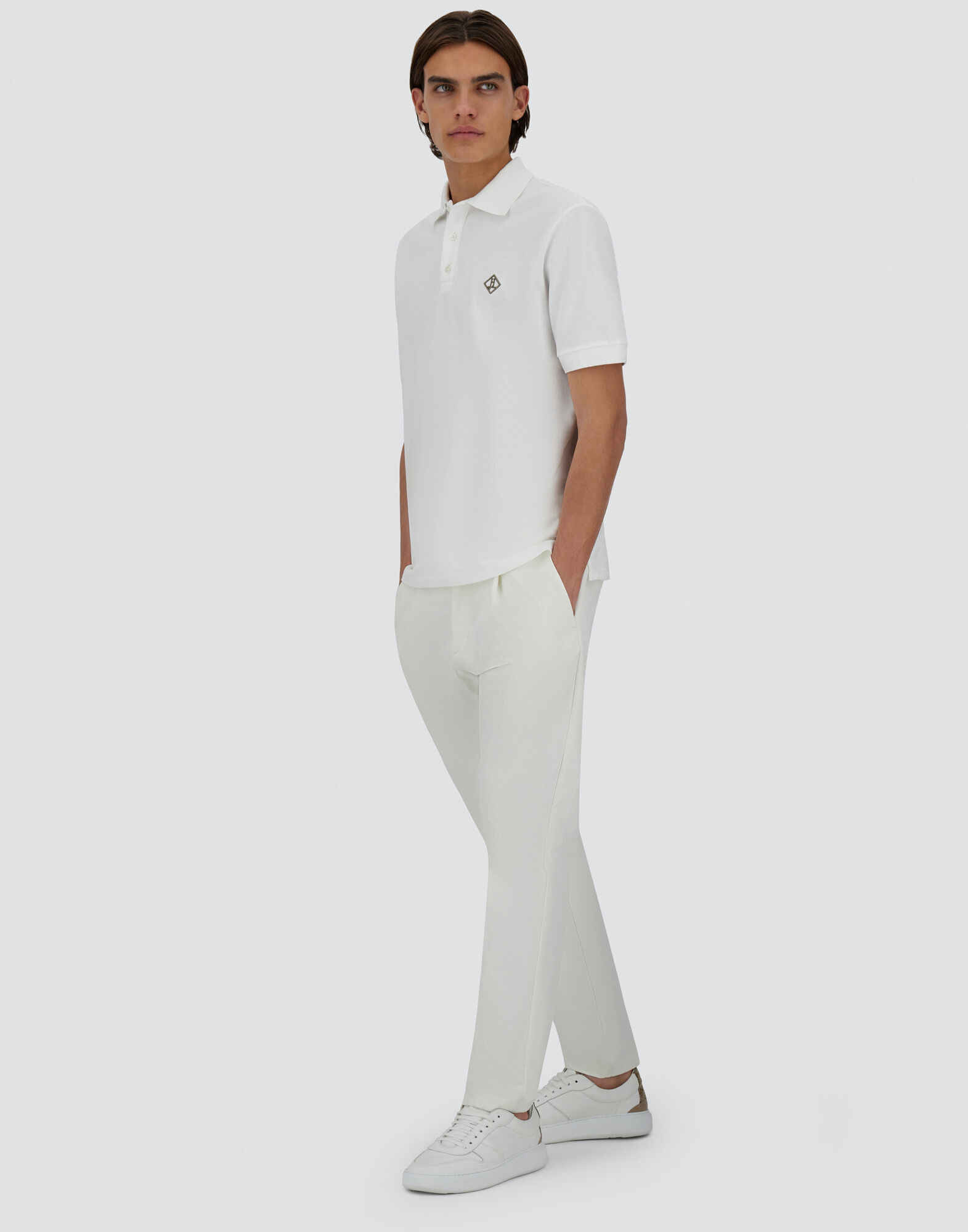 BASIC COTTON PIQUE' POLO SHIRT