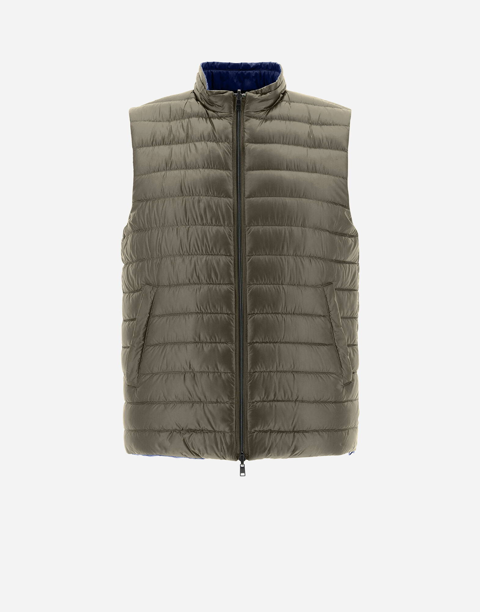 REVERSIBLE TWO-TONE WAISTCOAT IN NYLON ULTRALIGHT