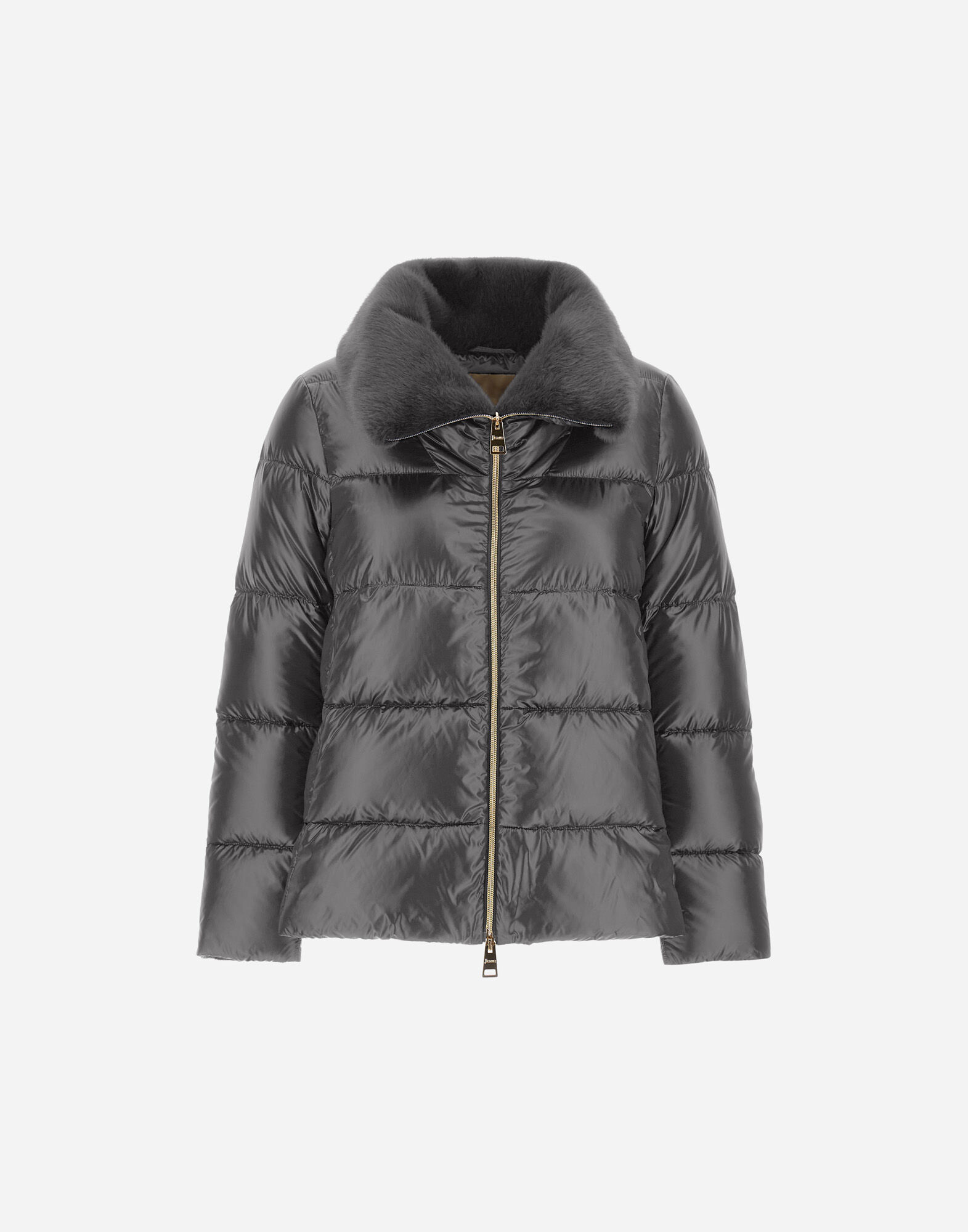 JACKET IN NYLON ULTRALIGHT AND LADY ALTERNATIVE FUR