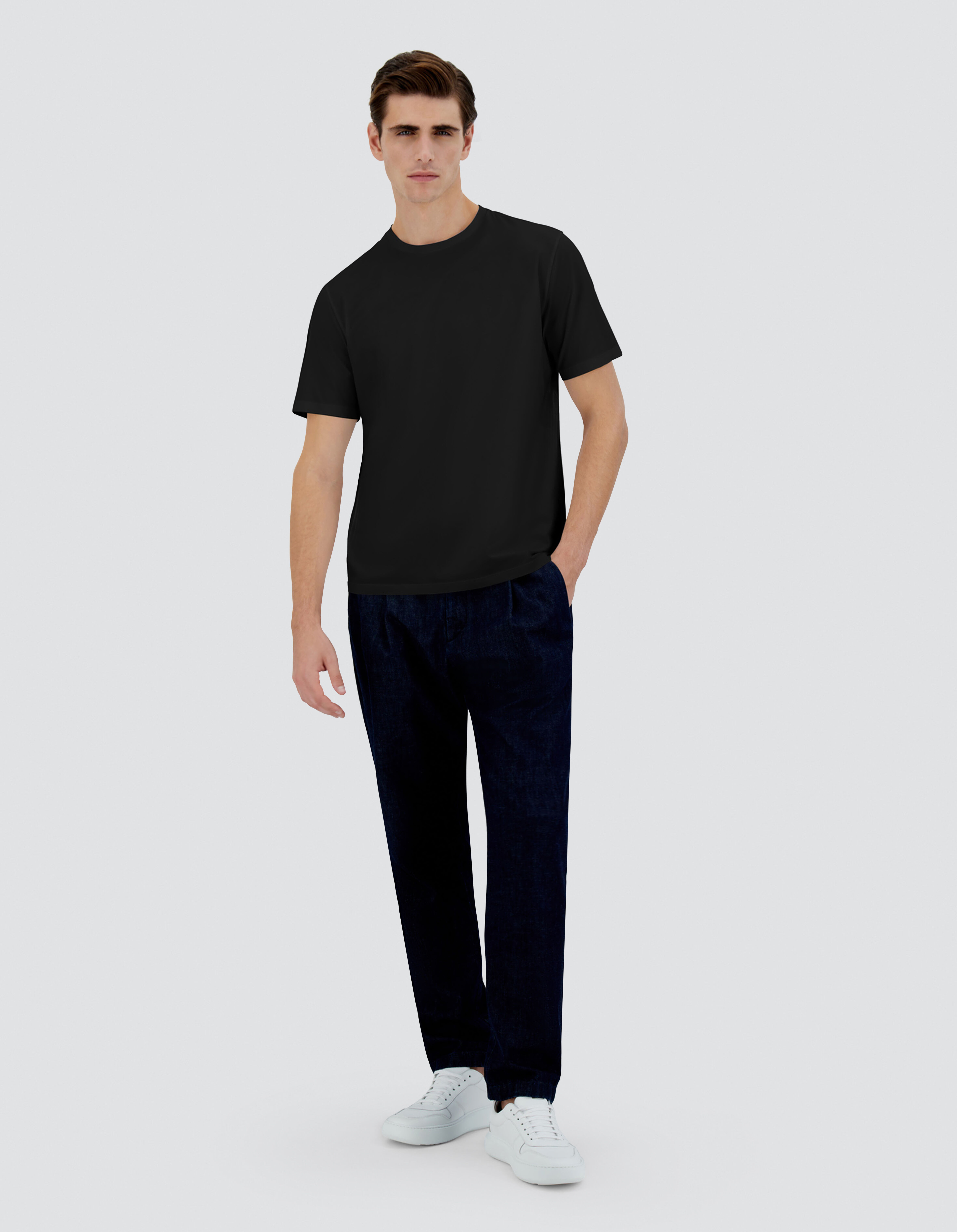 SUPERFINE?COTTON STRETCH T-SHIRT