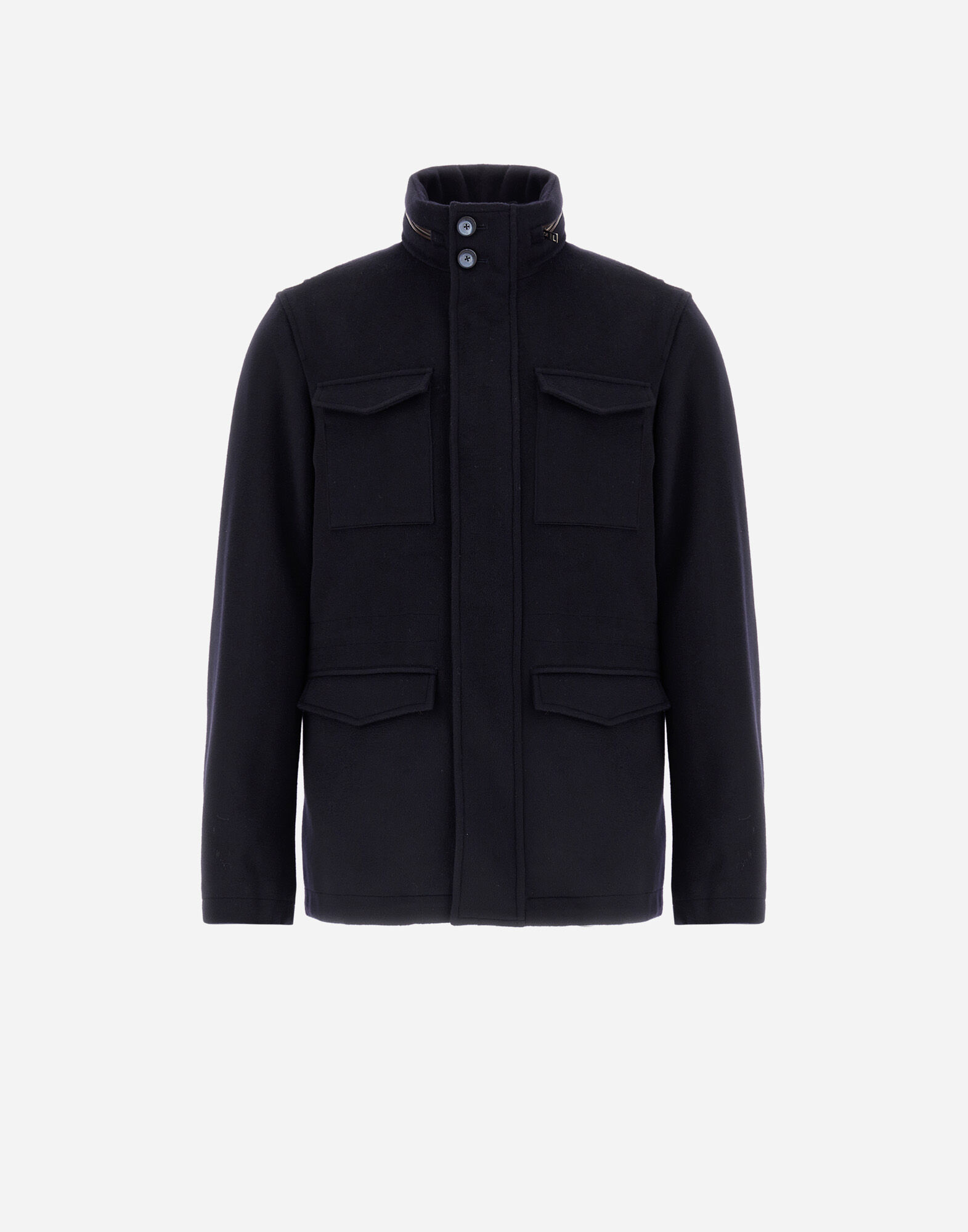 FIELD JACKET IN WOOL, CASHMERE AND ECOAGE