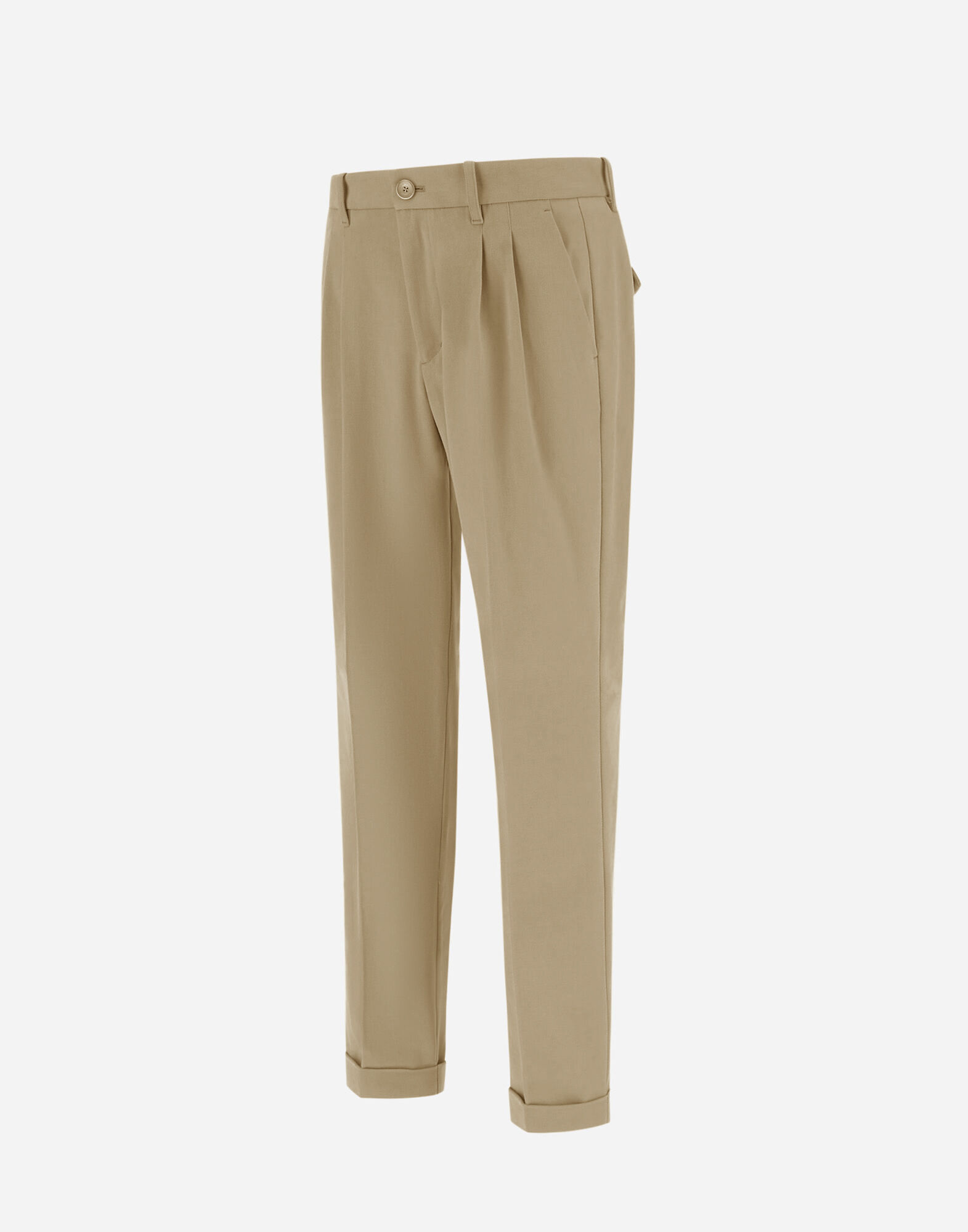 TROUSERS IN STRETCH COTTON VELVET