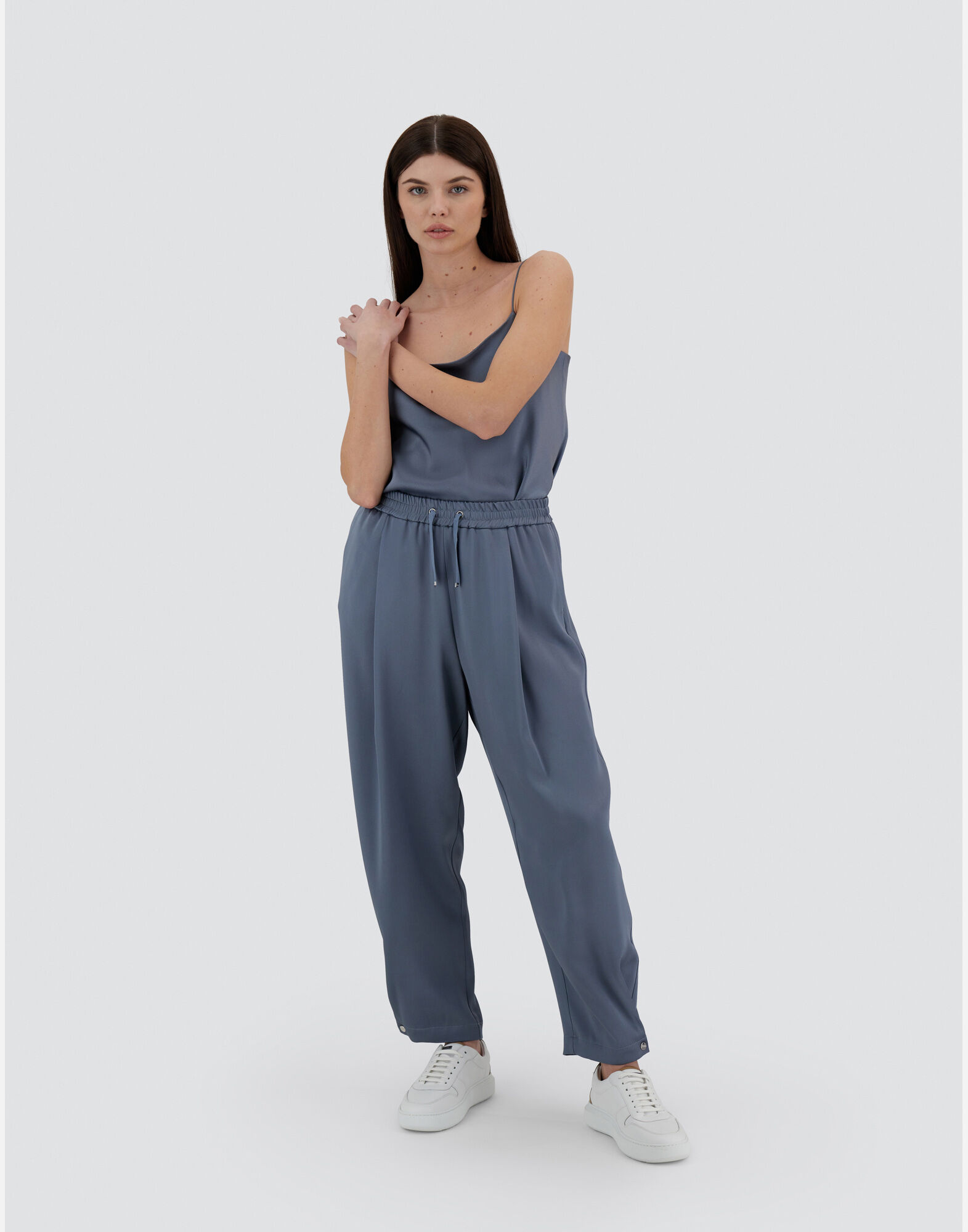 RESORT TROUSERS IN SATIN EFFECT