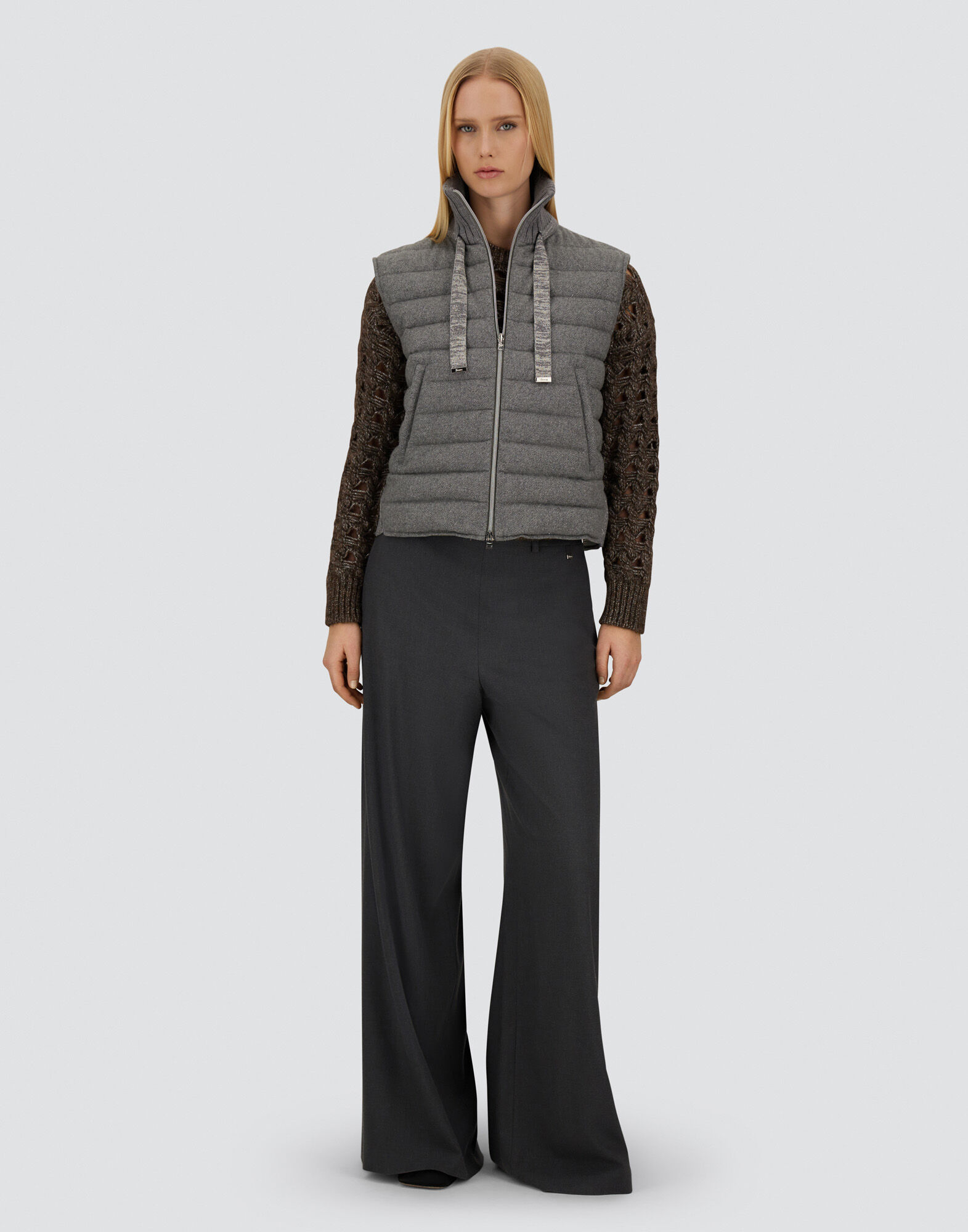 RESORT VEST IN LUCENT CASHMERE WOOL