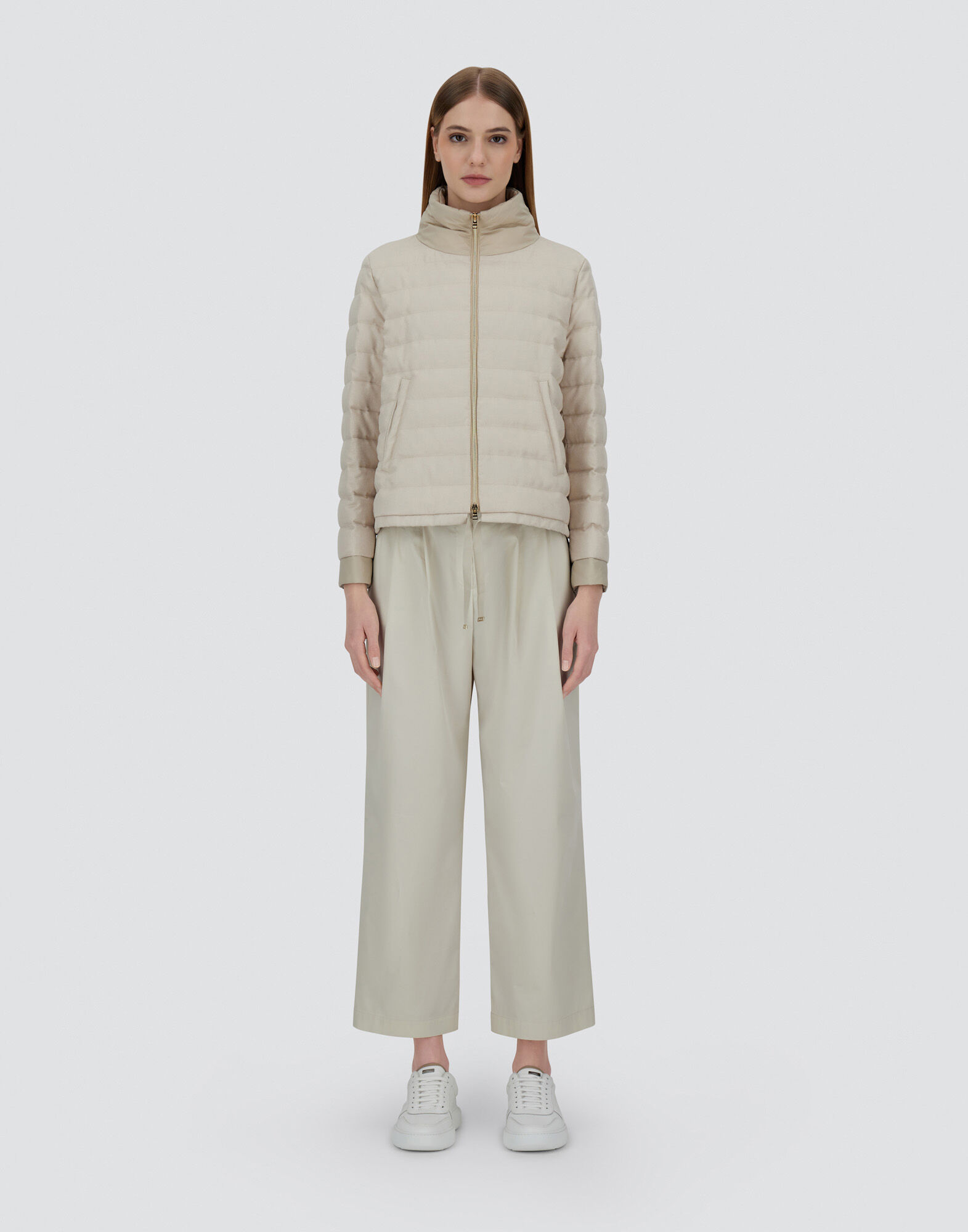 JACKET IN CASHMERE, SILK AND ECOAGE