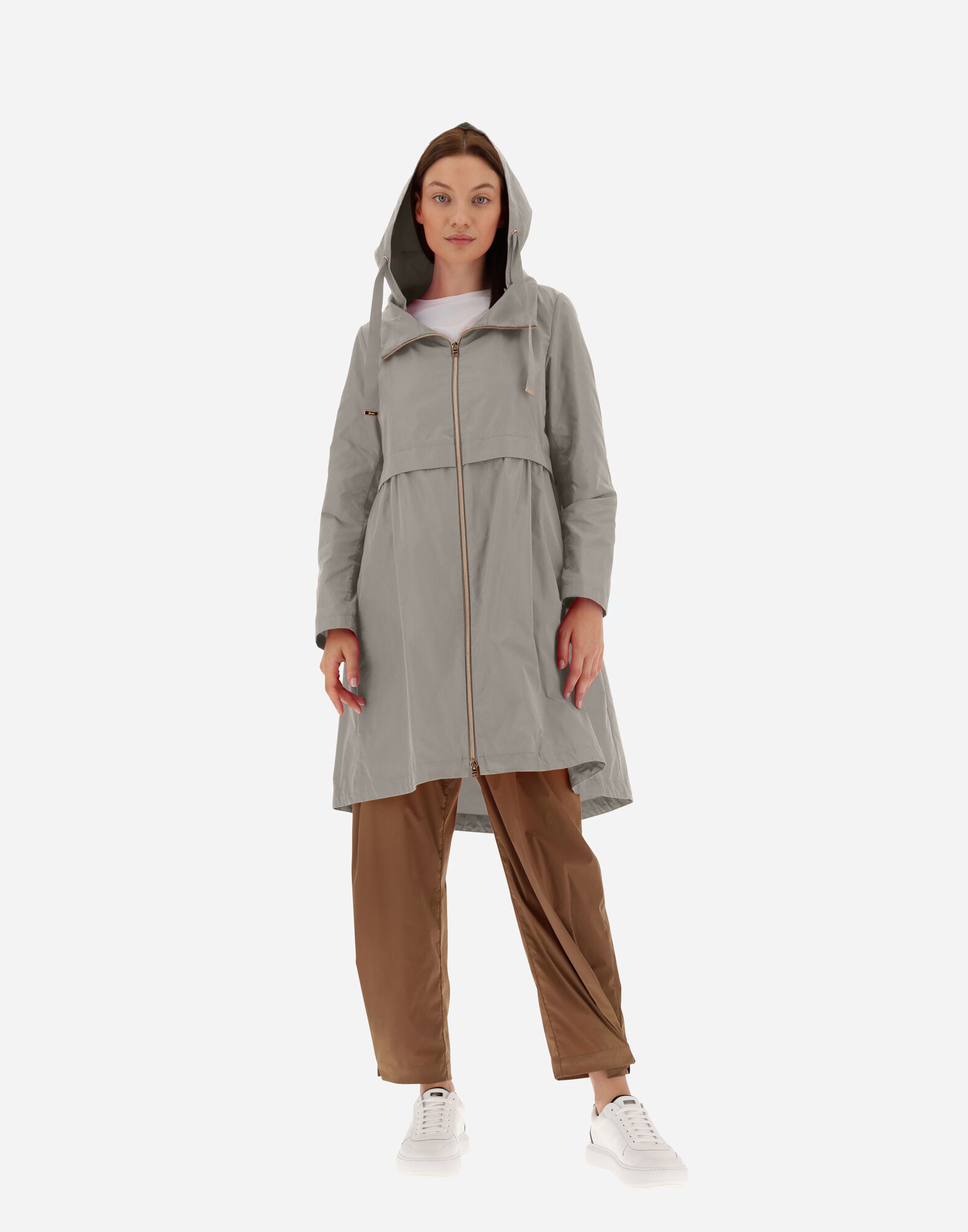LONG NEW TECHNO TAFFETA' PARKA