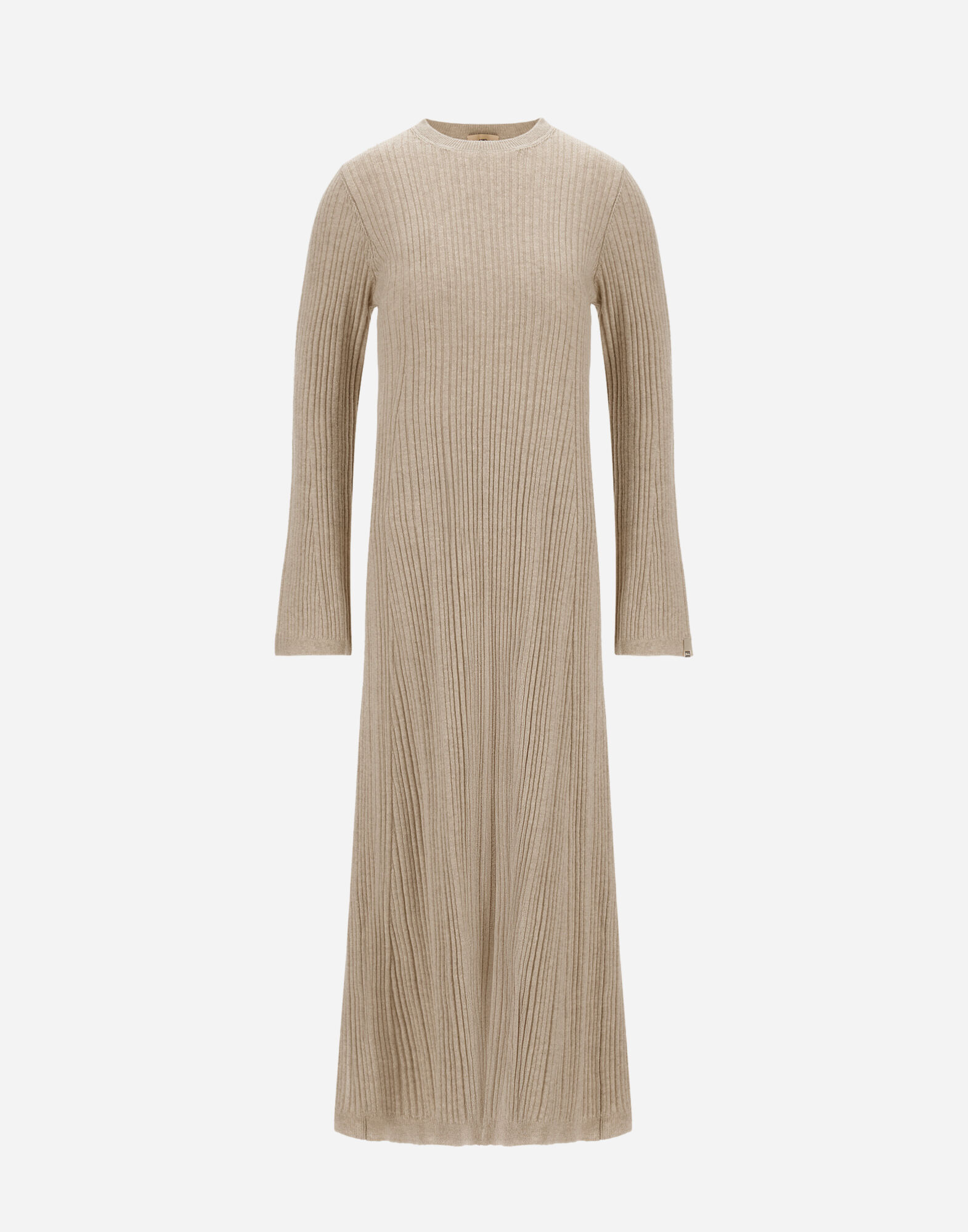 DRESS IN RIBBED CARDED WOOL