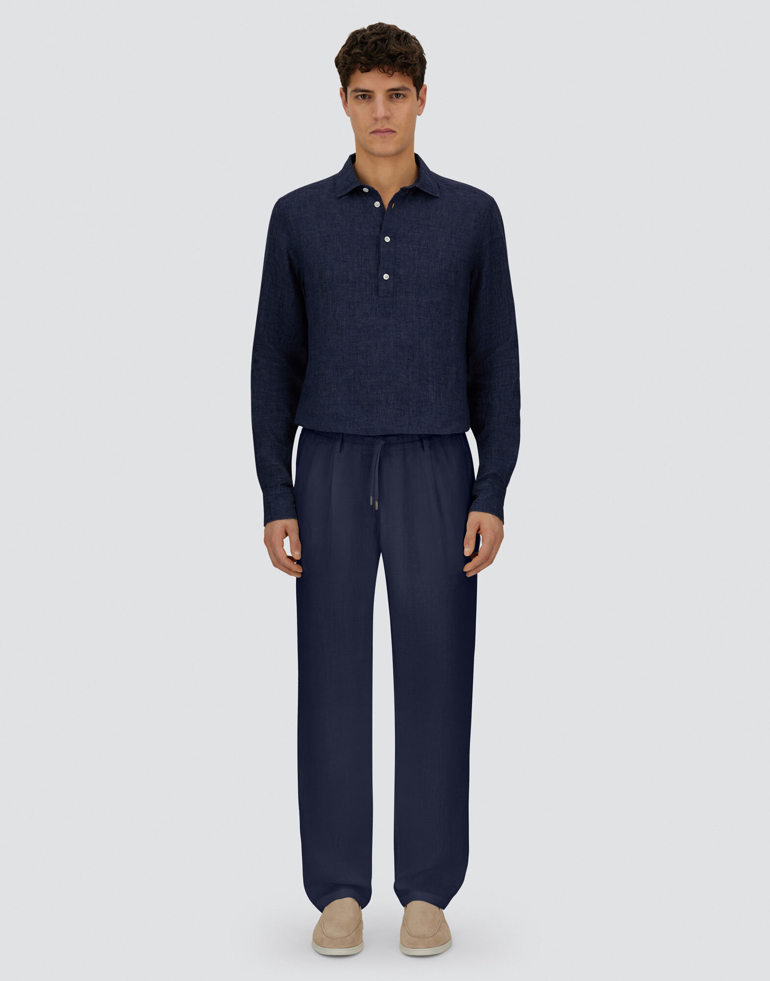 RESORT TROUSERS IN NEW LINEN