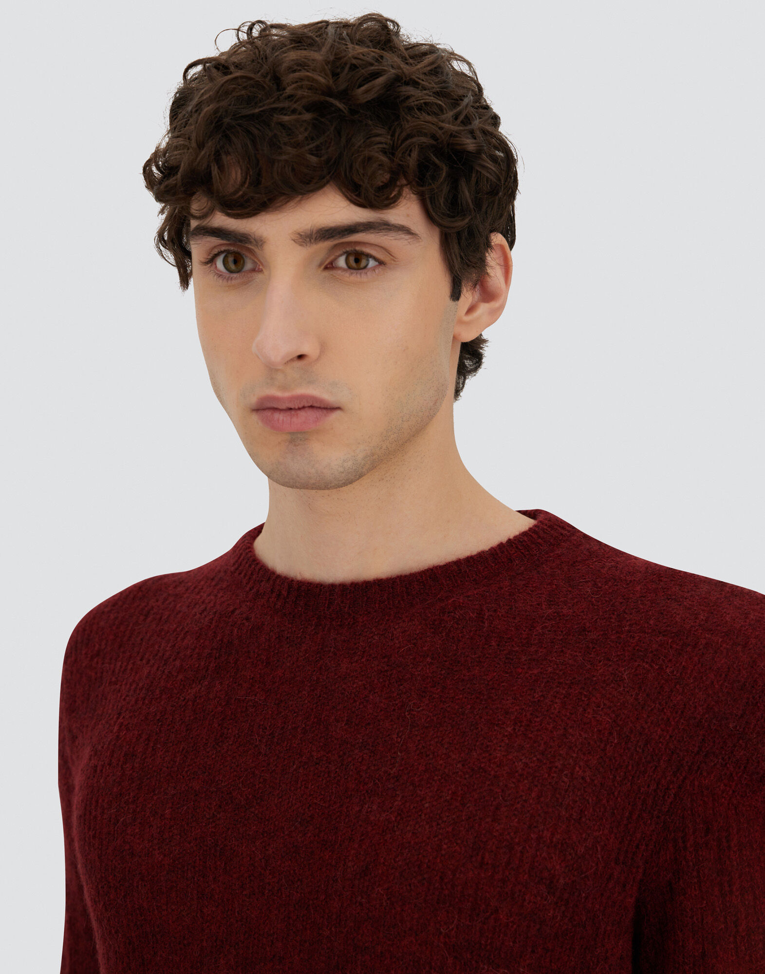 SWEATER IN COB STITCH ALPACA WOOL