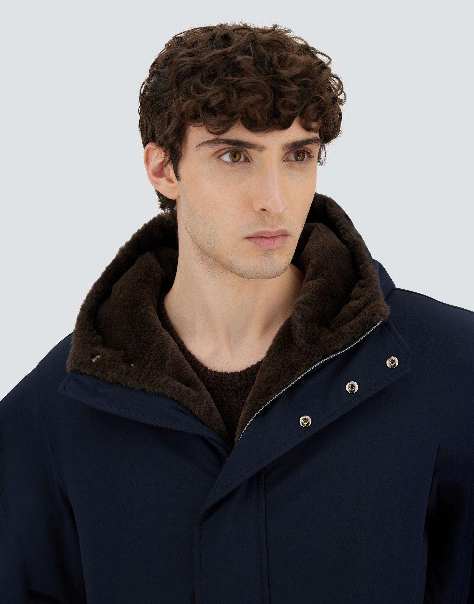 LONG PARKA IN KEYSTONE AND LIGHT FAUX FUR