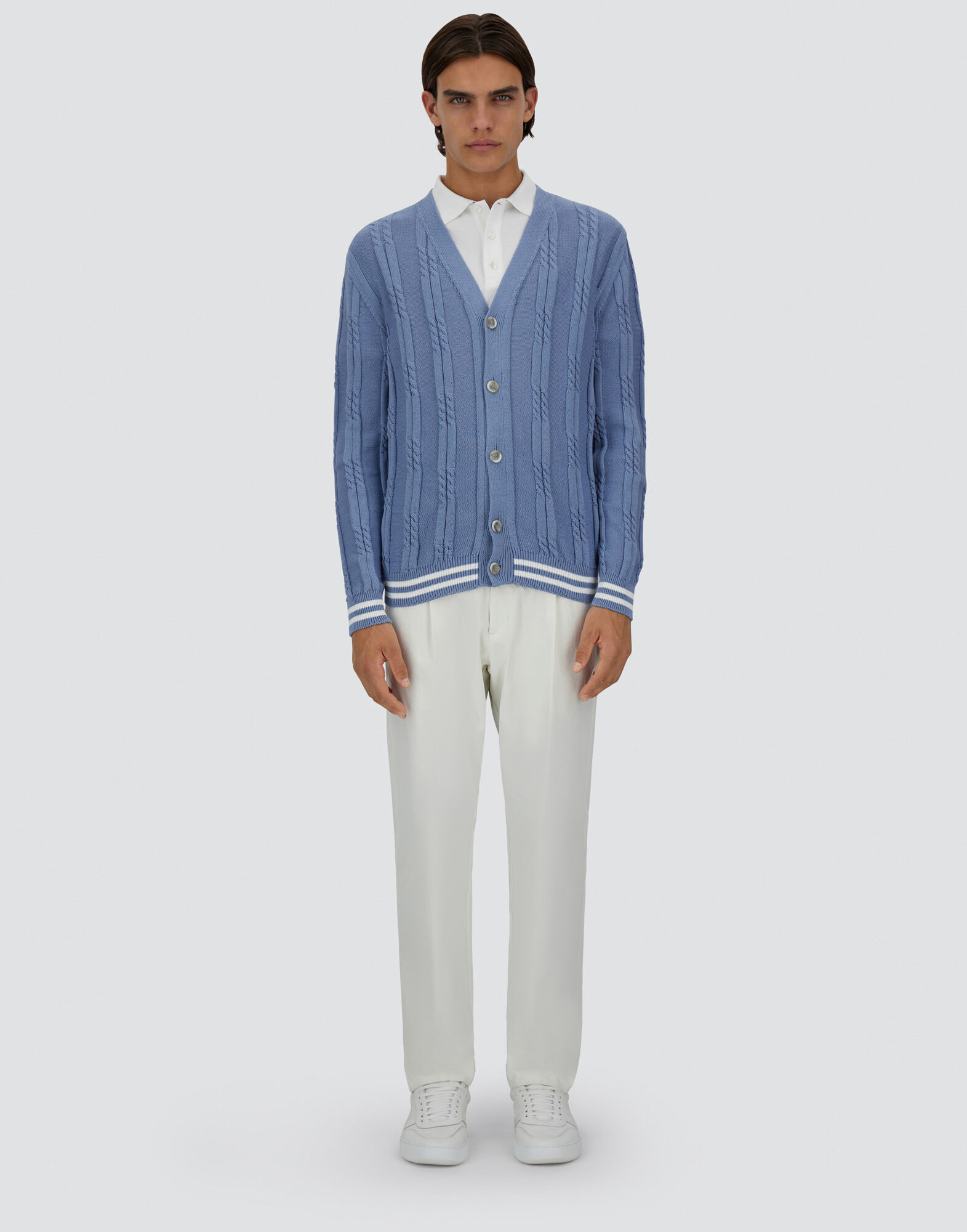 ETERNAL COTTON CABLE CARDIGAN